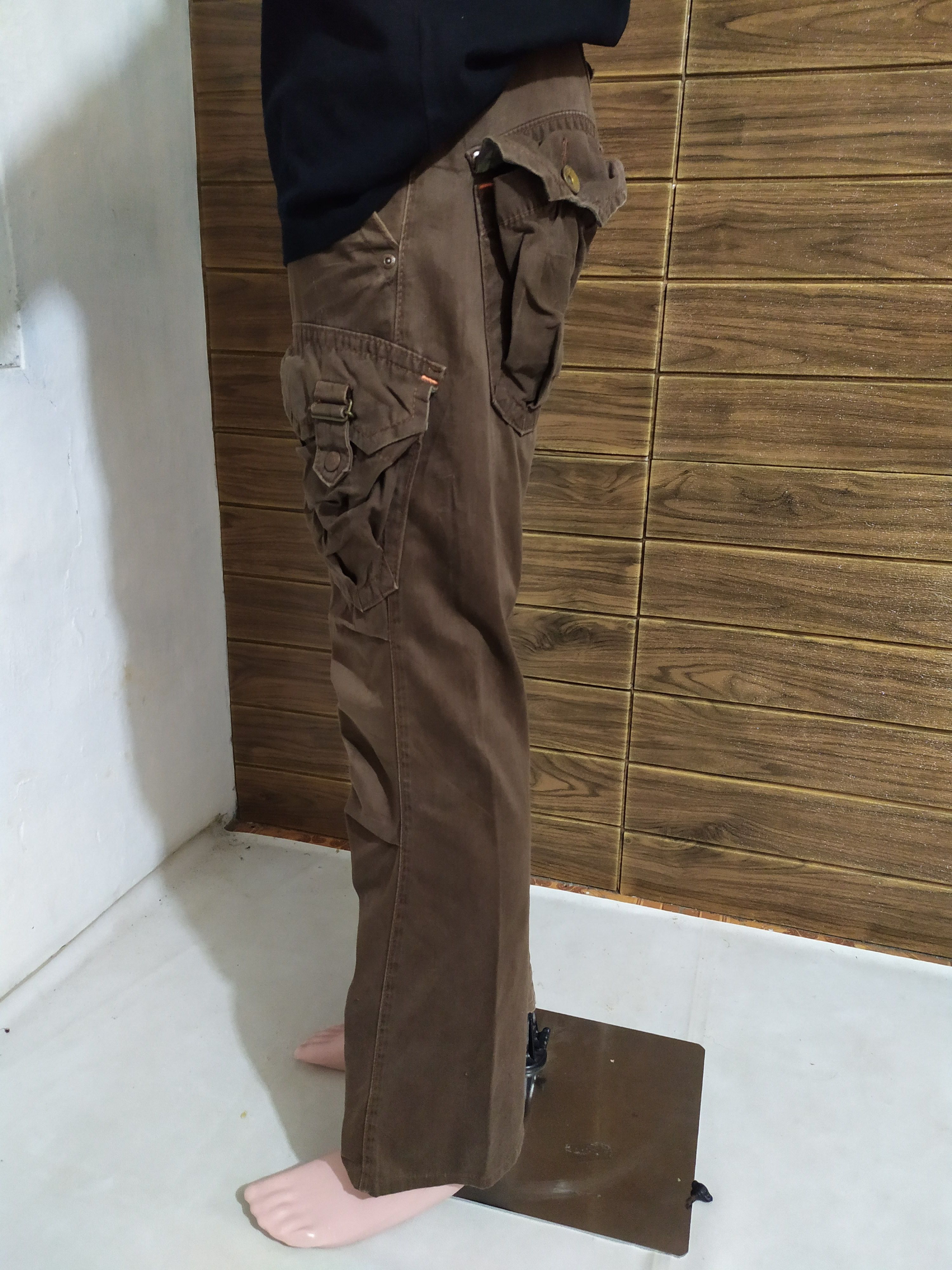Edwin 🔥Edwin 505 Pants bush Cargo Multi pocket Flare Size US 31 - 16 Thumbnail
