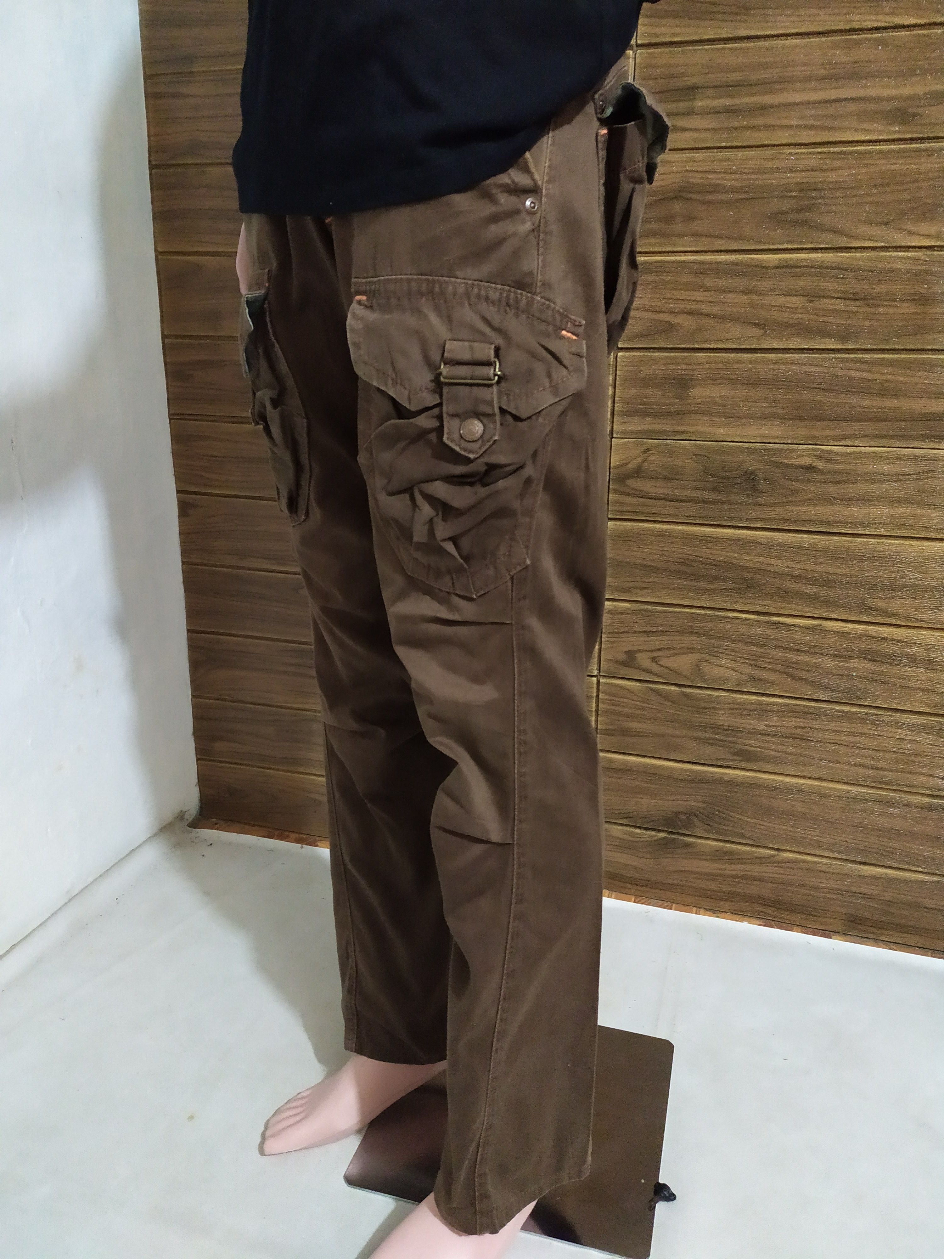 Edwin 🔥Edwin 505 Pants bush Cargo Multi pocket Flare Size US 31 - 12 Thumbnail