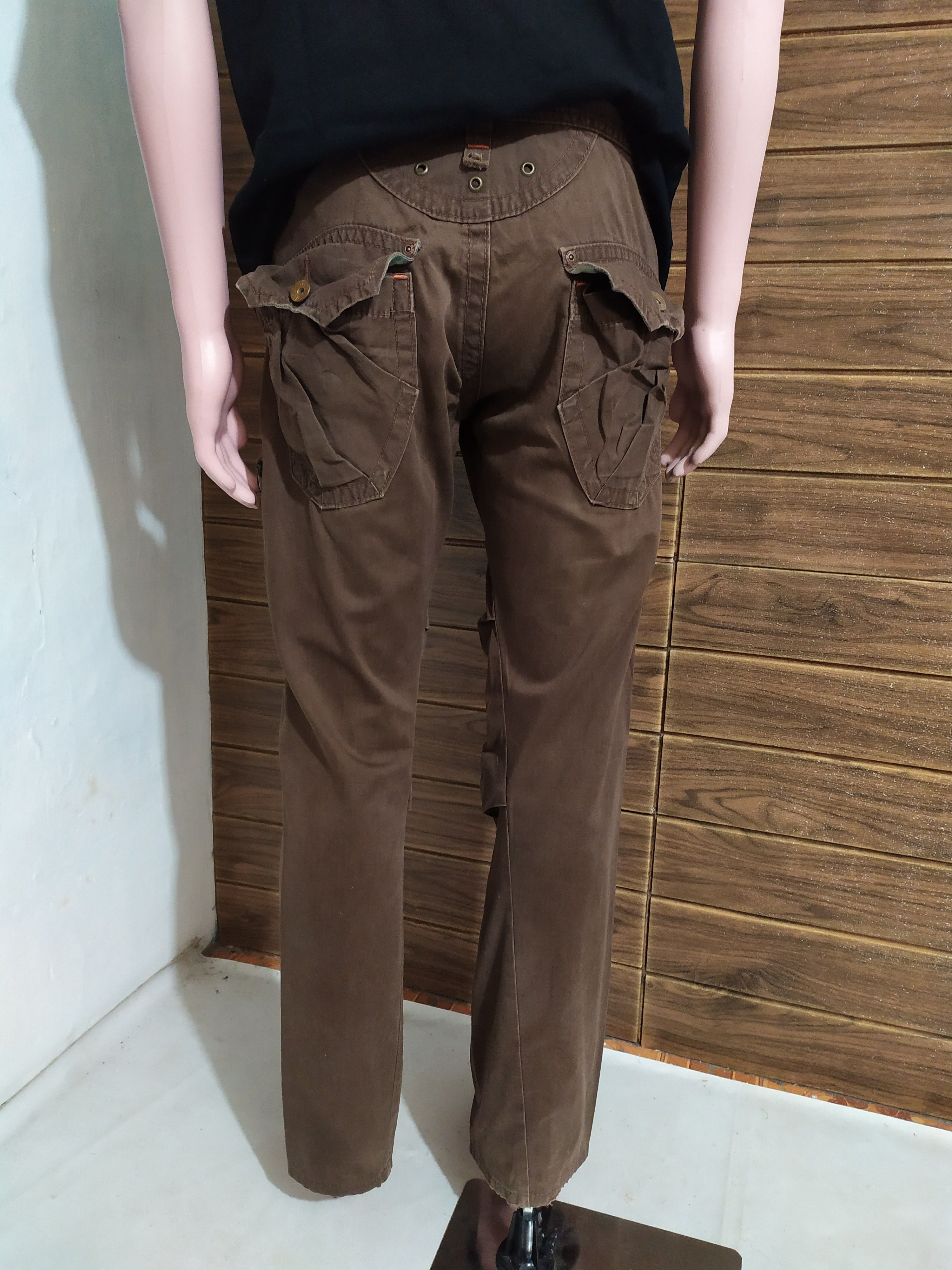 Edwin 🔥Edwin 505 Pants bush Cargo Multi pocket Flare Size US 31 - 18 Thumbnail