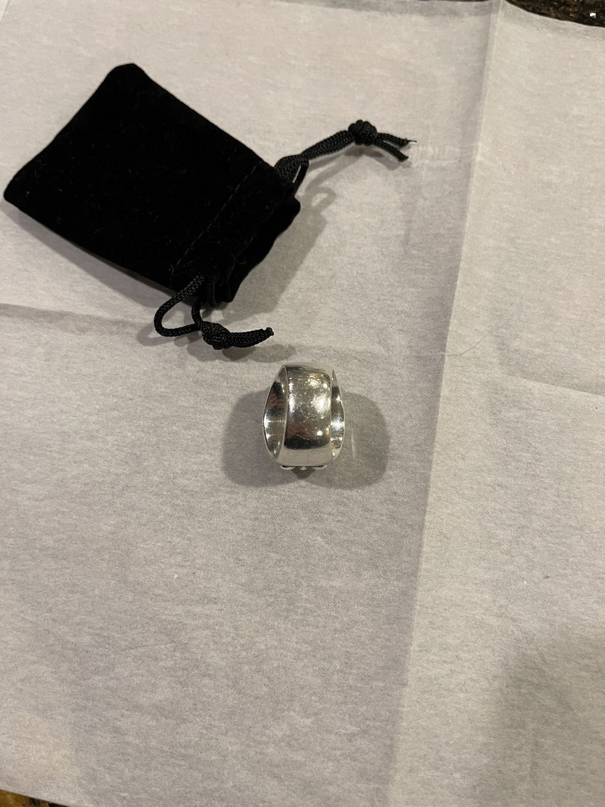 Chrome Hearts Chrome Hearts Factory Diamond Keeper Silver Ring Size ONE SIZE - 8 Thumbnail