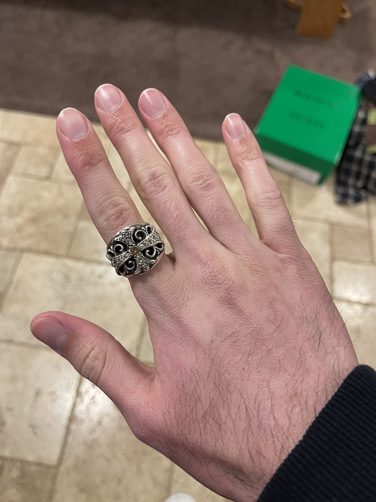Chrome Hearts Chrome Hearts Factory Diamond Keeper Silver Ring Size ONE SIZE - 3 Thumbnail