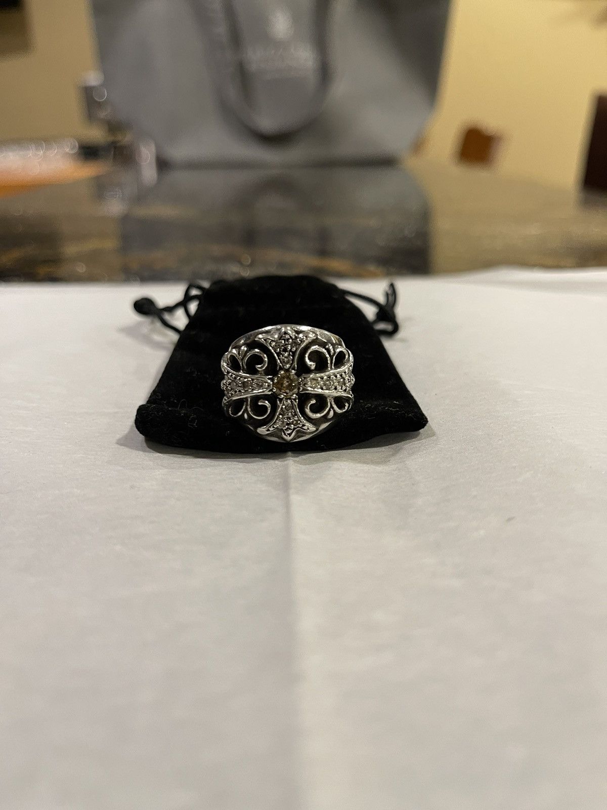 Chrome Hearts Chrome Hearts Factory Diamond Keeper Silver Ring Size ONE SIZE - 11 Thumbnail