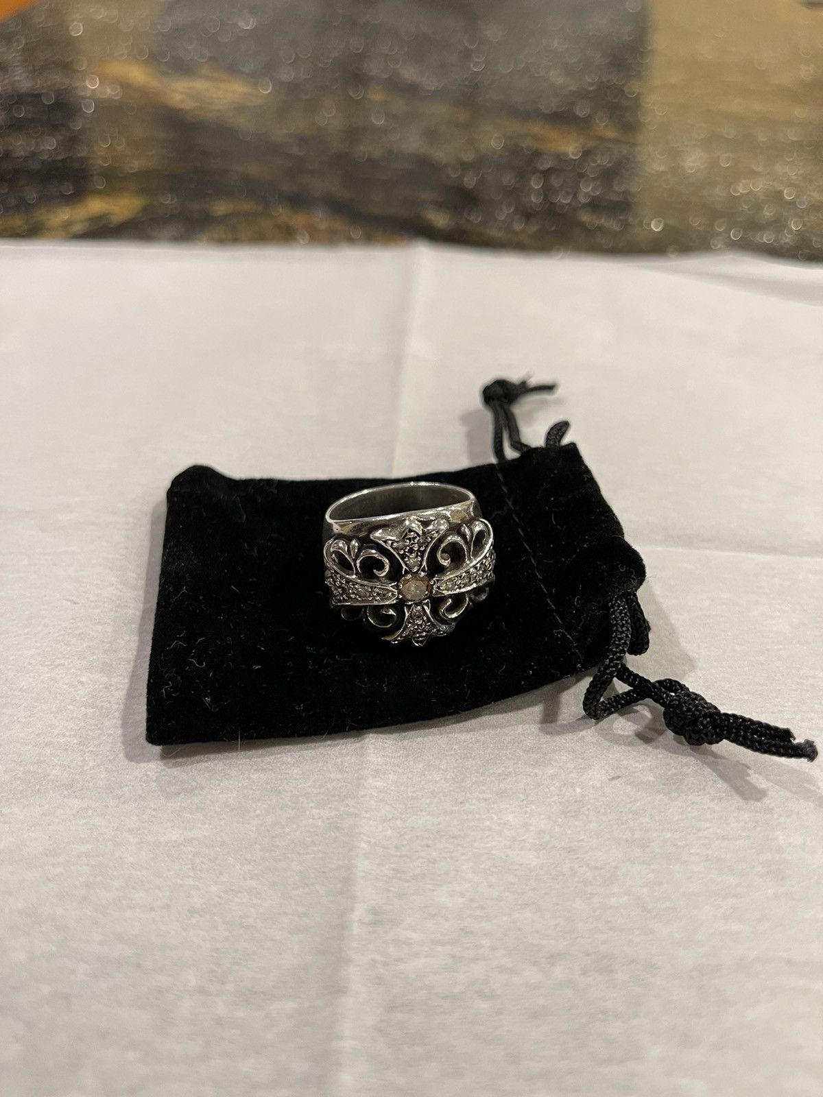 Chrome Hearts Chrome Hearts Factory Diamond Keeper Silver Ring Size ONE SIZE - 4 Thumbnail