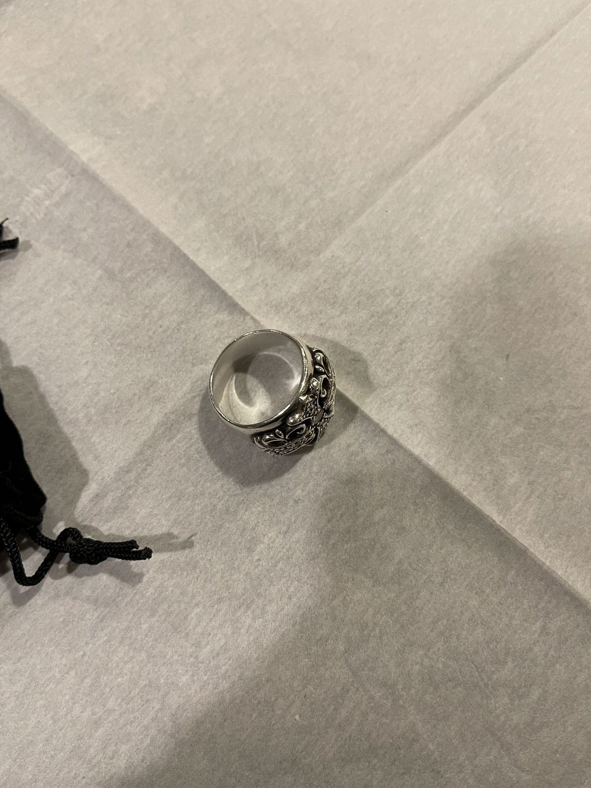 Chrome Hearts Chrome Hearts Factory Diamond Keeper Silver Ring Size ONE SIZE - 5 Thumbnail