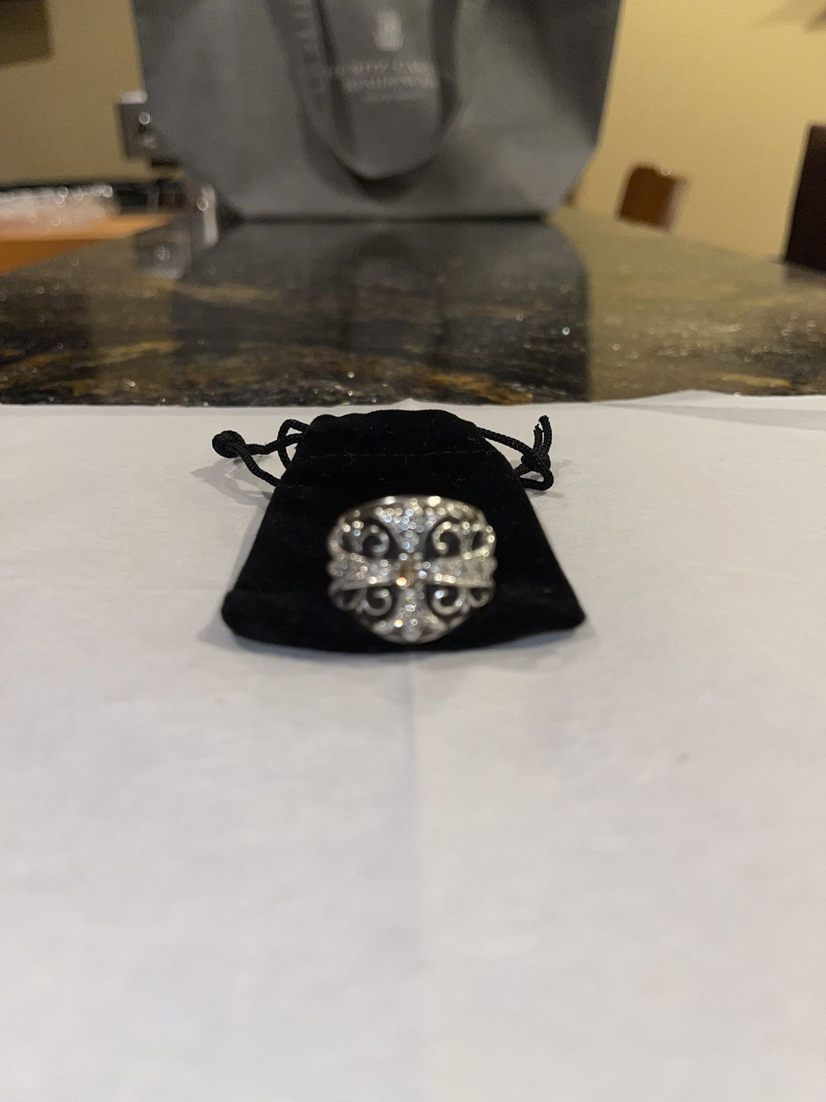 Chrome Hearts Chrome Hearts Factory Diamond Keeper Silver Ring Size ONE SIZE - 12 Thumbnail