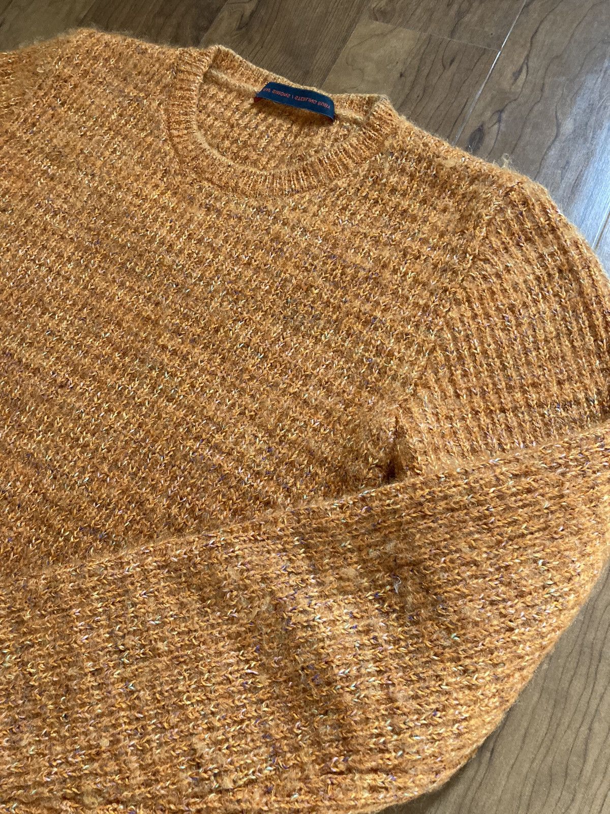 image of Raf Simons x Sterling Ruby 2014A/w Sweater in Orange, Men's (Size Large)