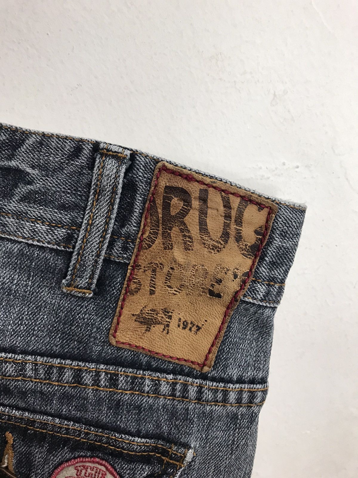 Japanese Brand × Vintage Drug Store Distressed Denim Indigo Slim Fit Cut Bushpant Size US 32 / EU 48 - 6 Thumbnail
