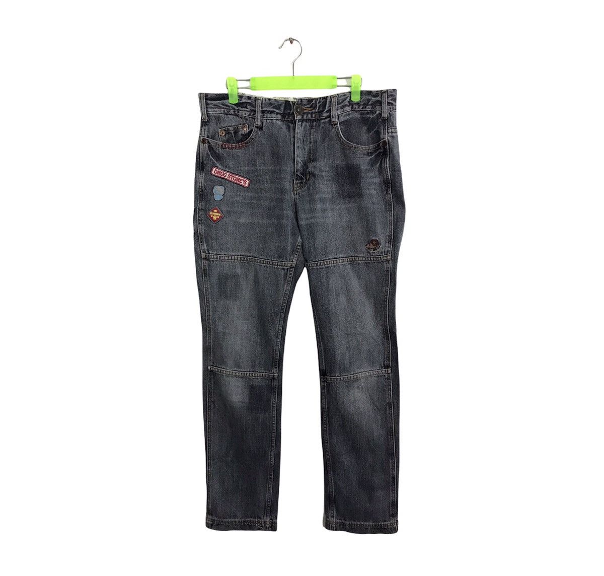 Japanese Brand × Vintage Drug Store Distressed Denim Indigo Slim Fit Cut Bushpant Size US 32 / EU 48 - 1 Thumbnail