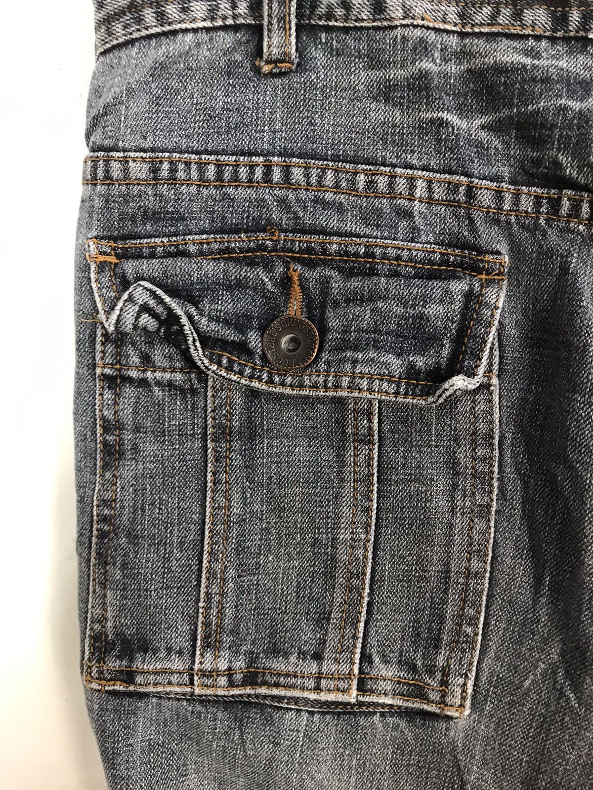 Japanese Brand × Vintage Drug Store Distressed Denim Indigo Slim Fit Cut Bushpant Size US 32 / EU 48 - 5 Thumbnail