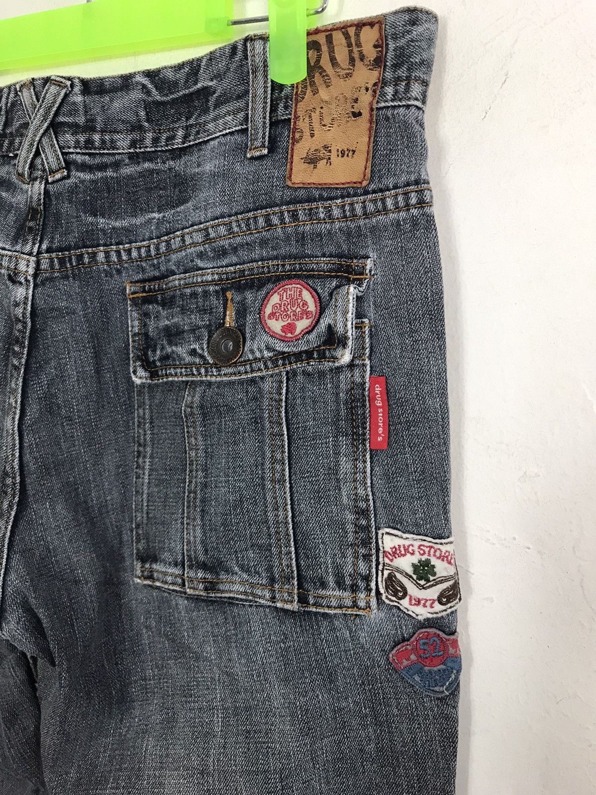 Japanese Brand × Vintage Drug Store Distressed Denim Indigo Slim Fit Cut Bushpant Size US 32 / EU 48 - 3 Thumbnail