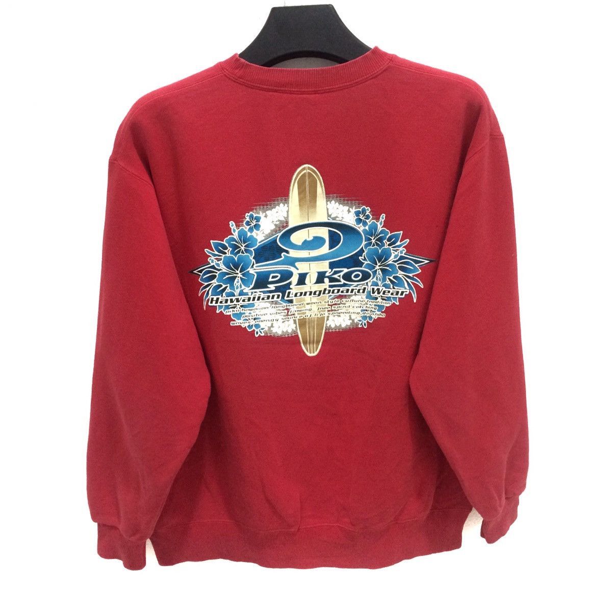 Vintage Vintage Surf Piko Hawaiian Sweatshirt Size US L / EU 52-54 / 3 - 1 Thumbnail