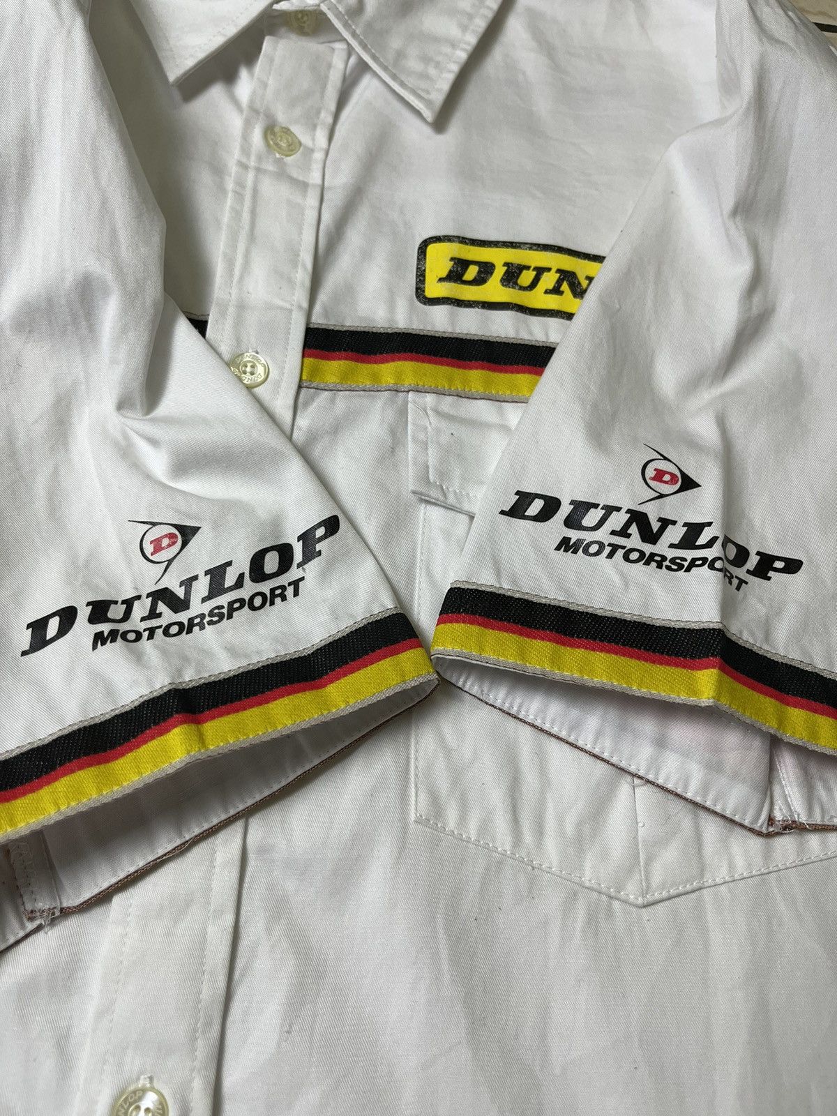 Sports Specialties VINTAGE DUNLOP MOTORSPORT MADE IN JAPAN BUTTON UPP SHIRT Size US L / EU 52-54 / 3 - 8 Thumbnail