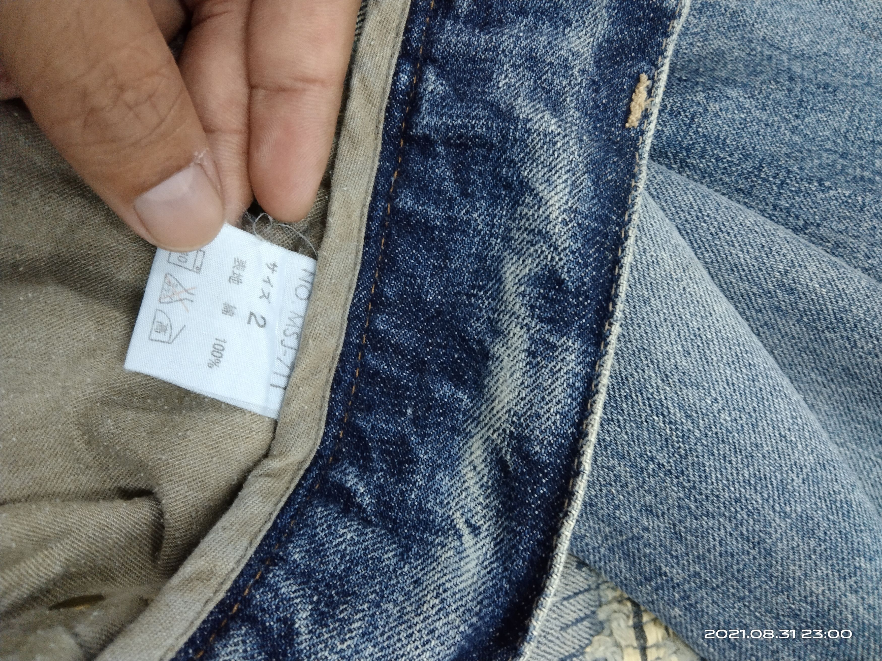 Seditionaries DiSTRESSED JAPANESE BRAND BUFFALO JEANS STUDDED DENIM PANTS Size US 32 / EU 48 - 9 Thumbnail
