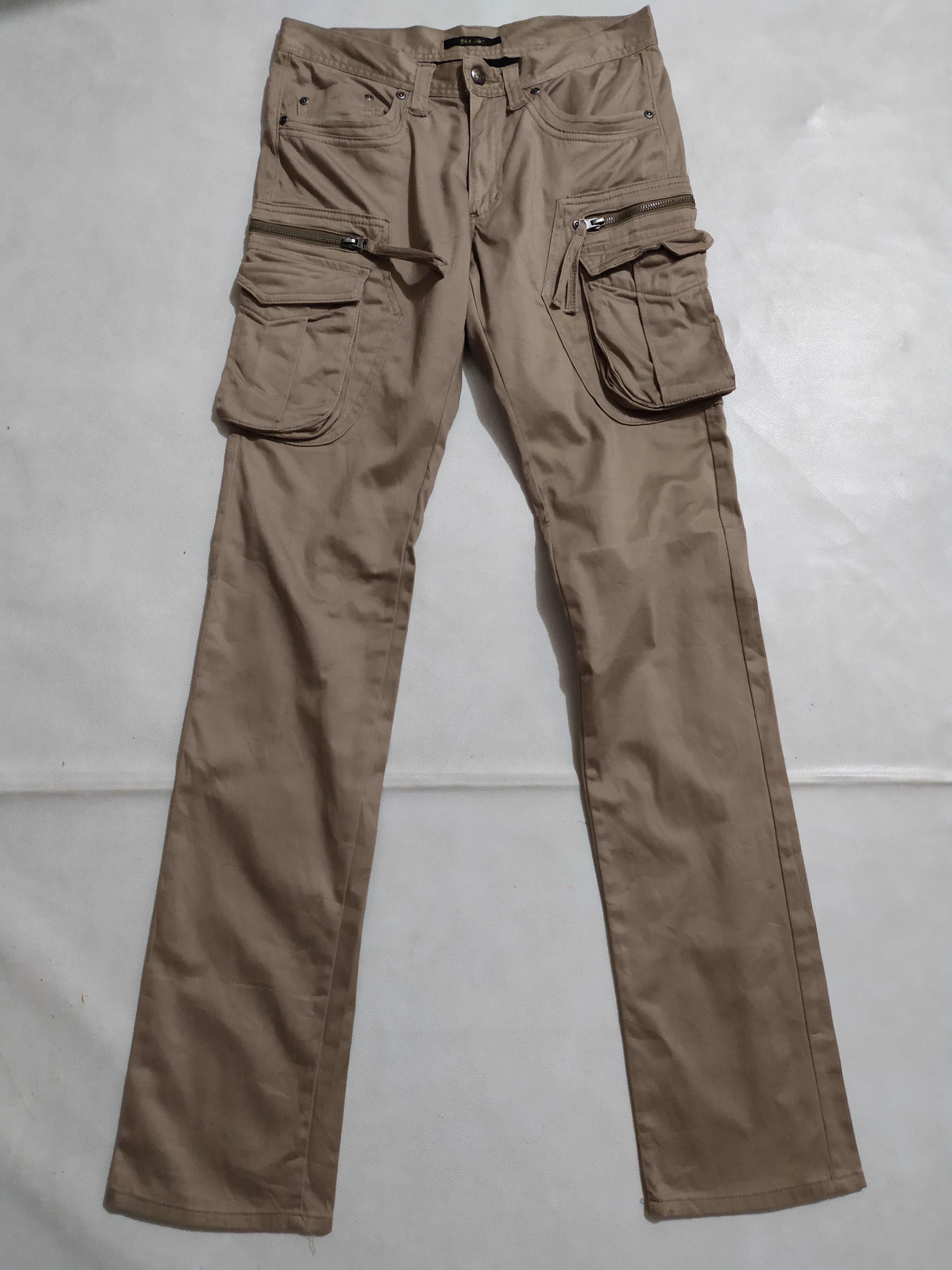 image of Bee Bell Japan Cargo Multipocket Tactical Pants in Brown, Men's (Size 29)