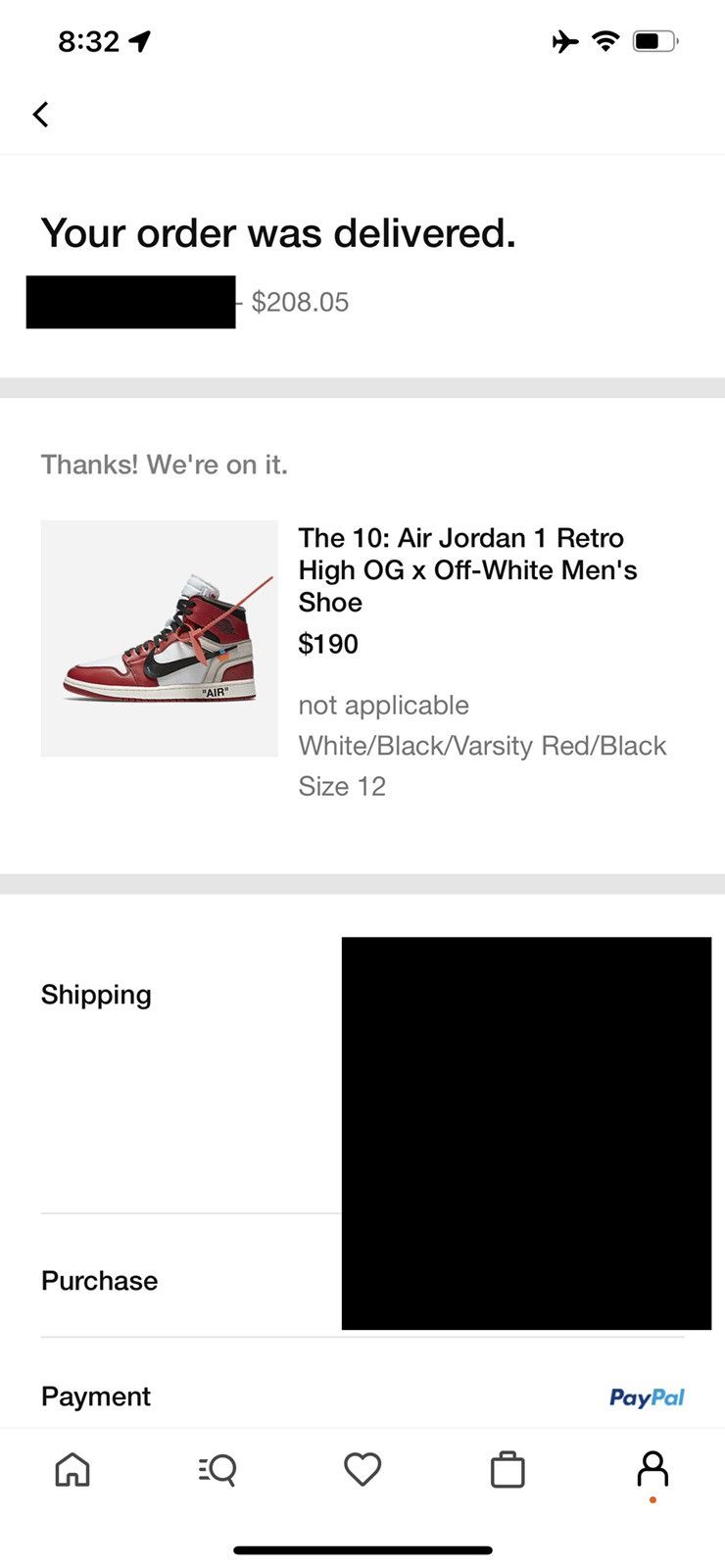 Jordan Brand × Off-White Nike X Off-White Air Jordan 1 Size US 12 / EU 45 - 20 Thumbnail