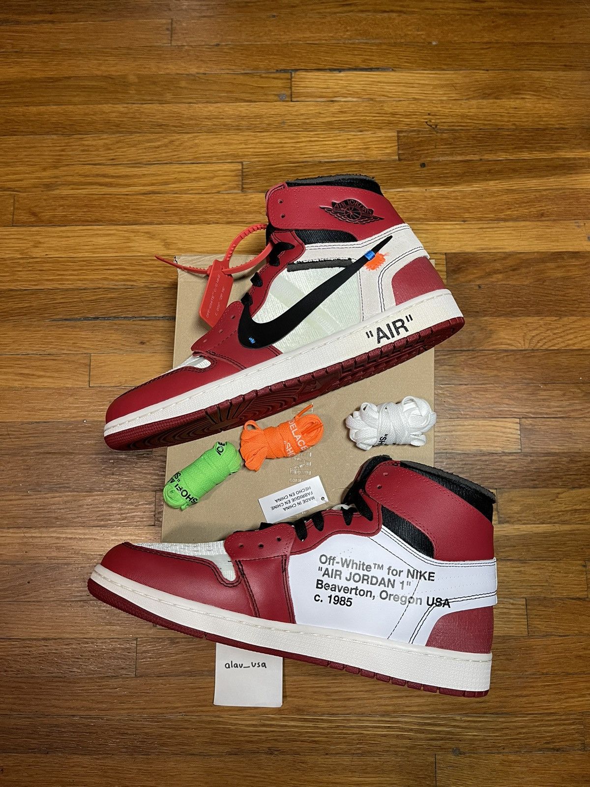 Jordan Brand × Off-White Nike X Off-White Air Jordan 1 Size US 12 / EU 45 - 4 Thumbnail
