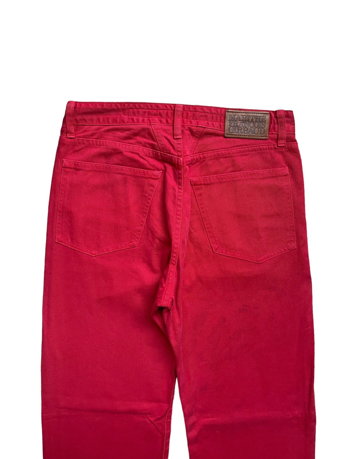 Marithe + Francois Girbaud Marithe Francois Girbaud Red Denim Jeans Size US 29 - 5 Thumbnail