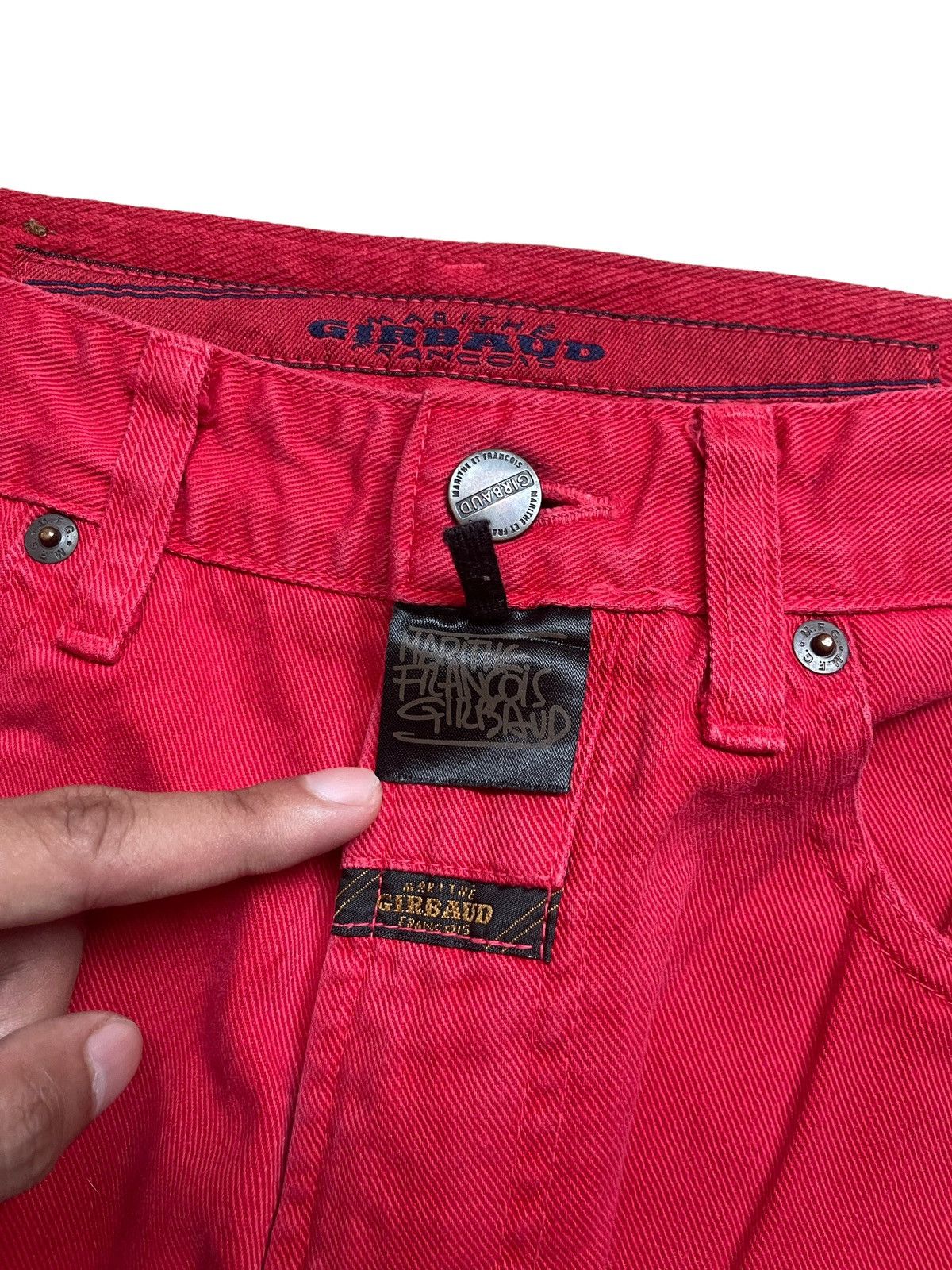 Marithe + Francois Girbaud Marithe Francois Girbaud Red Denim Jeans Size US 29 - 4 Thumbnail