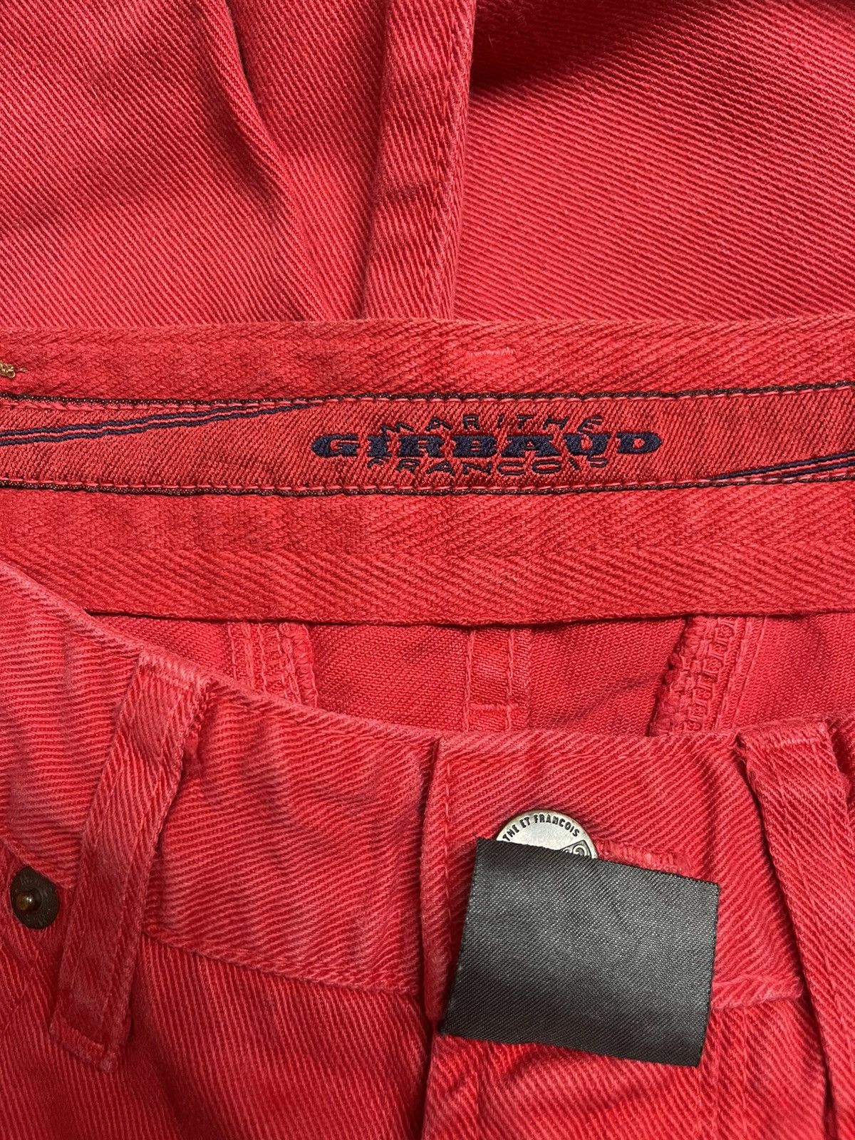 Marithe + Francois Girbaud Marithe Francois Girbaud Red Denim Jeans Size US 29 - 7 Thumbnail