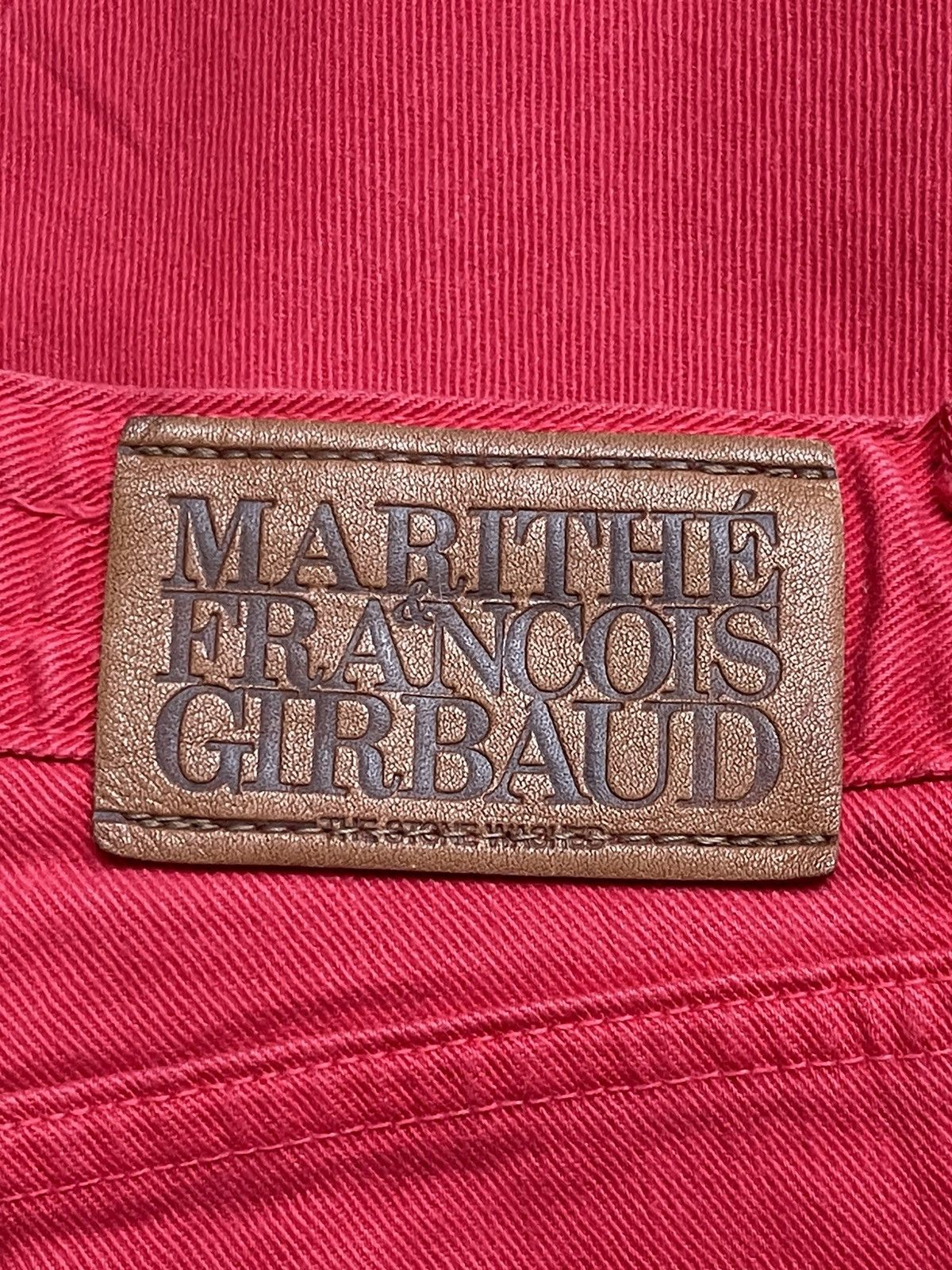 Marithe + Francois Girbaud Marithe Francois Girbaud Red Denim Jeans Size US 29 - 6 Thumbnail