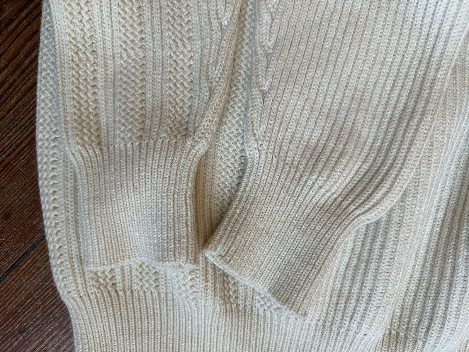Yohji Yamamoto Yohji Yamamoto Pour Homme, Wool Turtle Neck Cable Knit Size US M / EU 48-50 / 2 - 6 Thumbnail