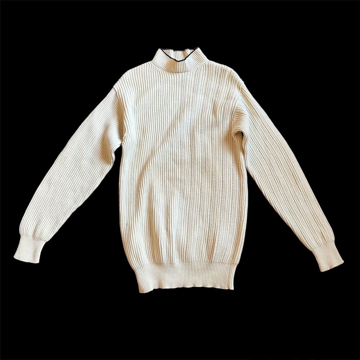 Yohji Yamamoto Yohji Yamamoto Pour Homme, Wool Turtle Neck Cable 