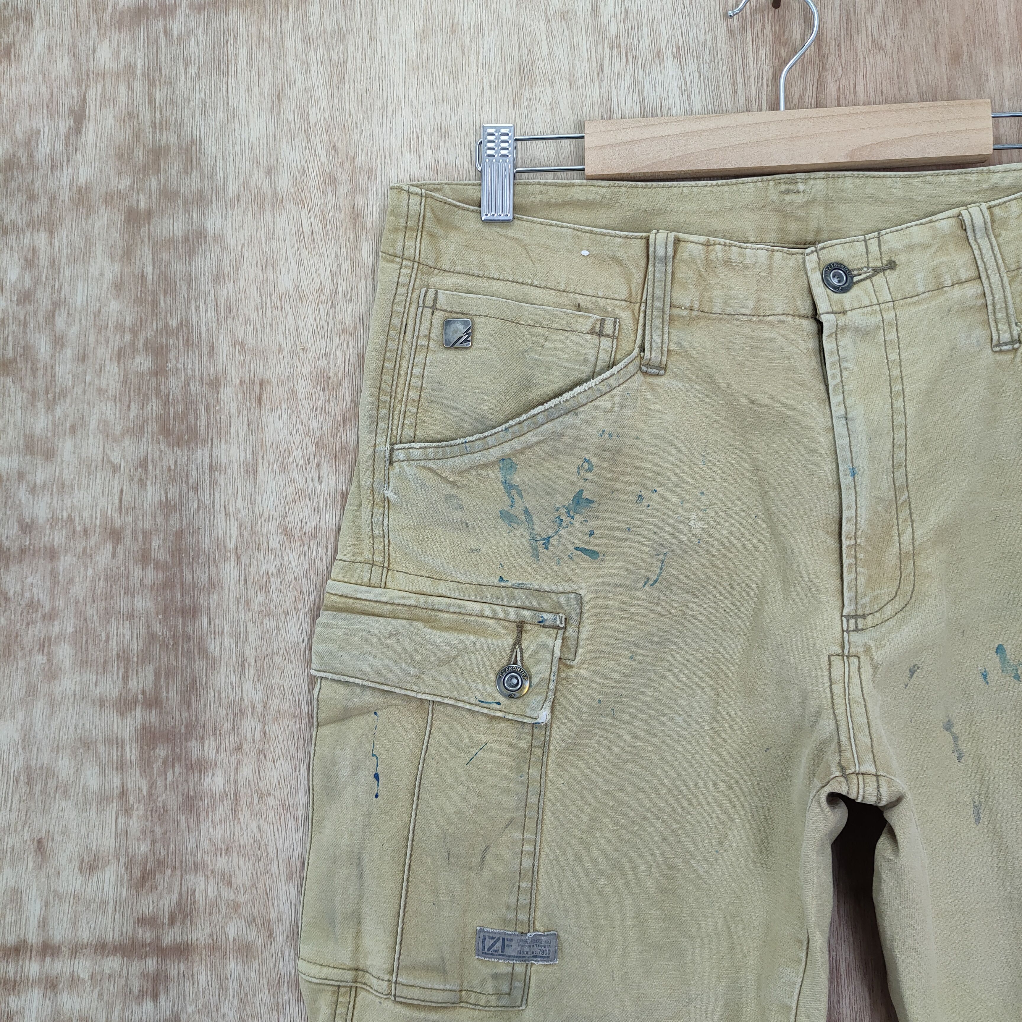 FRONTEER × Vintage VINTAGE IZ FRONTIER FADED PAINT CARGO PANTS Size US 34 / EU 50 - 6 Thumbnail