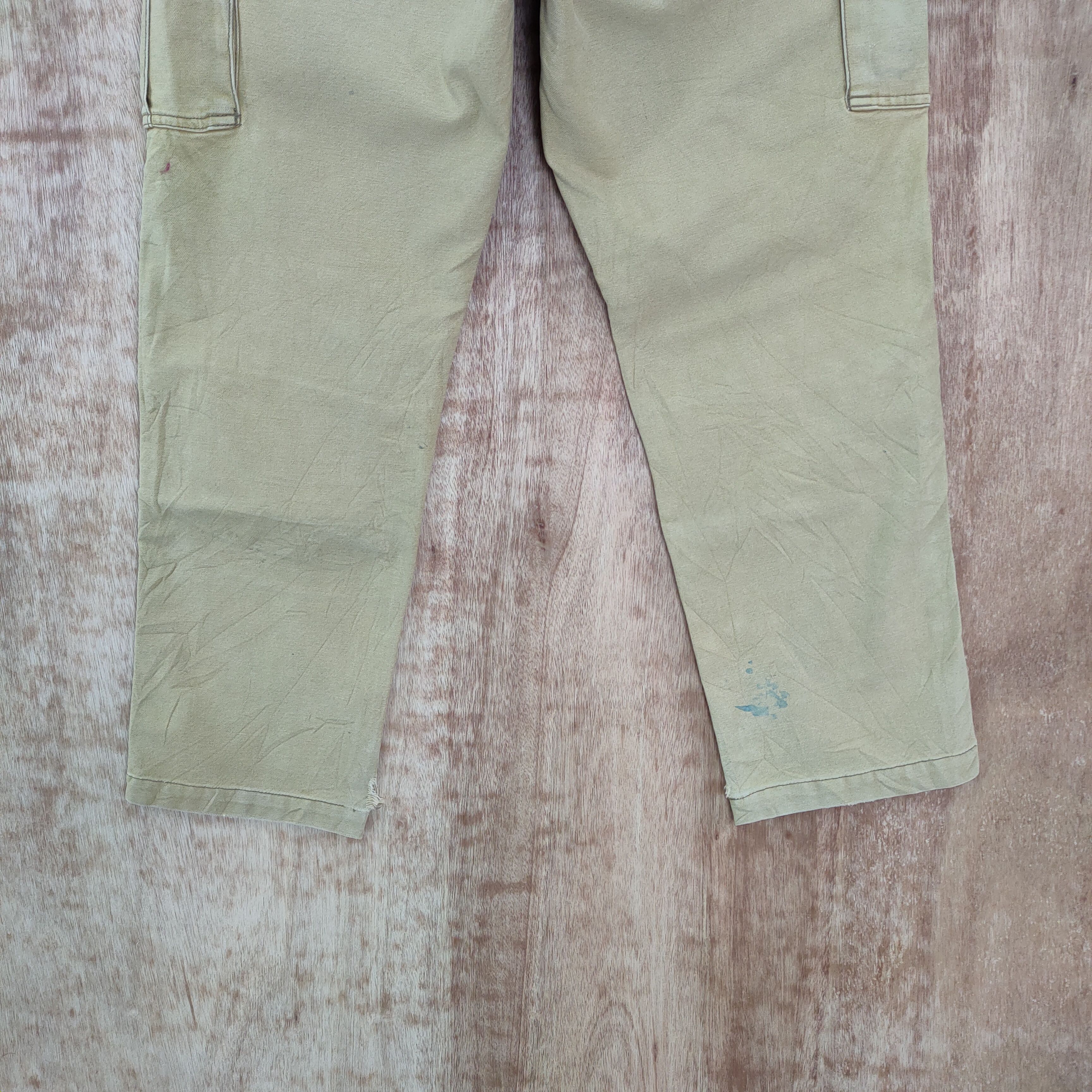 FRONTEER × Vintage VINTAGE IZ FRONTIER FADED PAINT CARGO PANTS Size US 34 / EU 50 - 11 Thumbnail