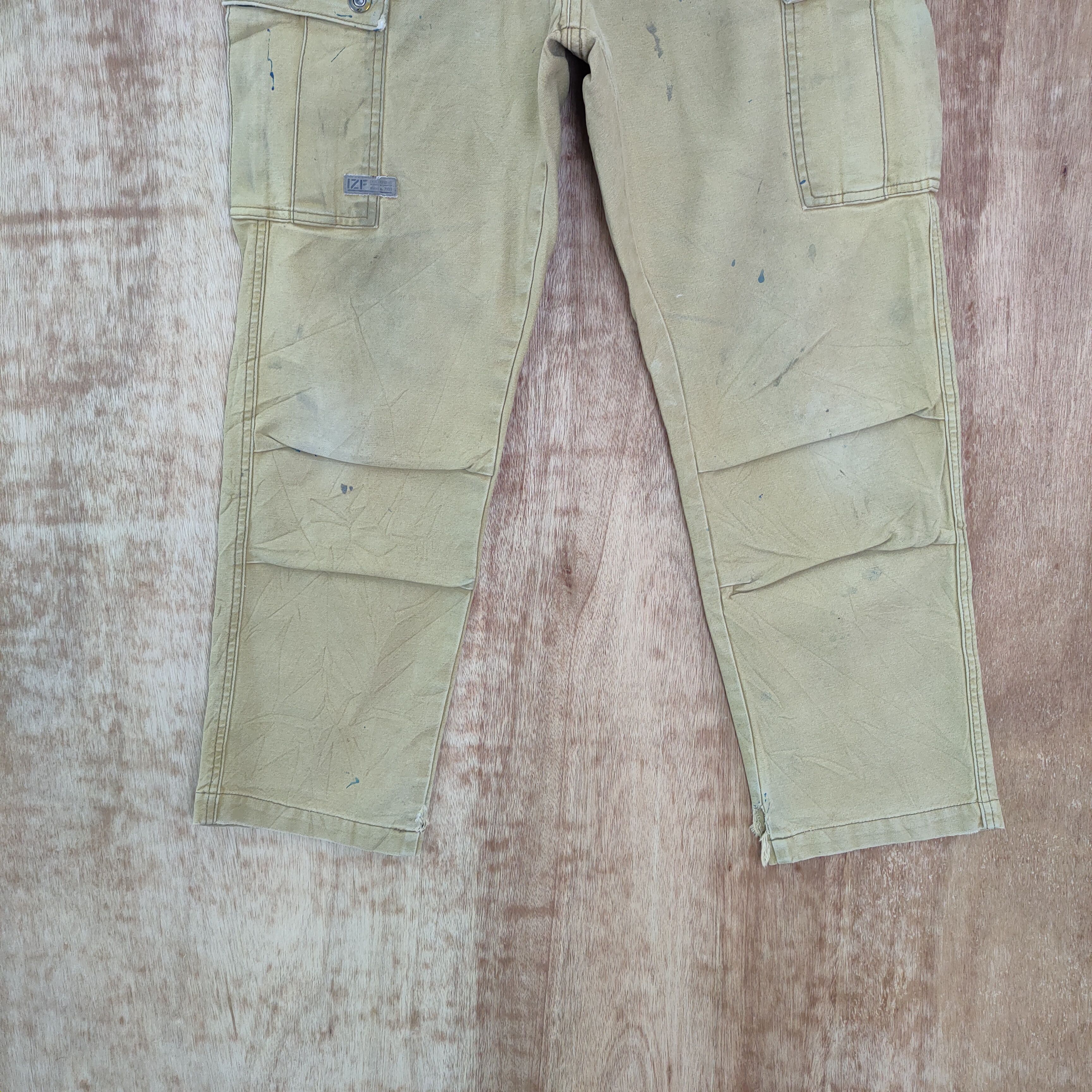 FRONTEER × Vintage VINTAGE IZ FRONTIER FADED PAINT CARGO PANTS Size US 34 / EU 50 - 3 Thumbnail