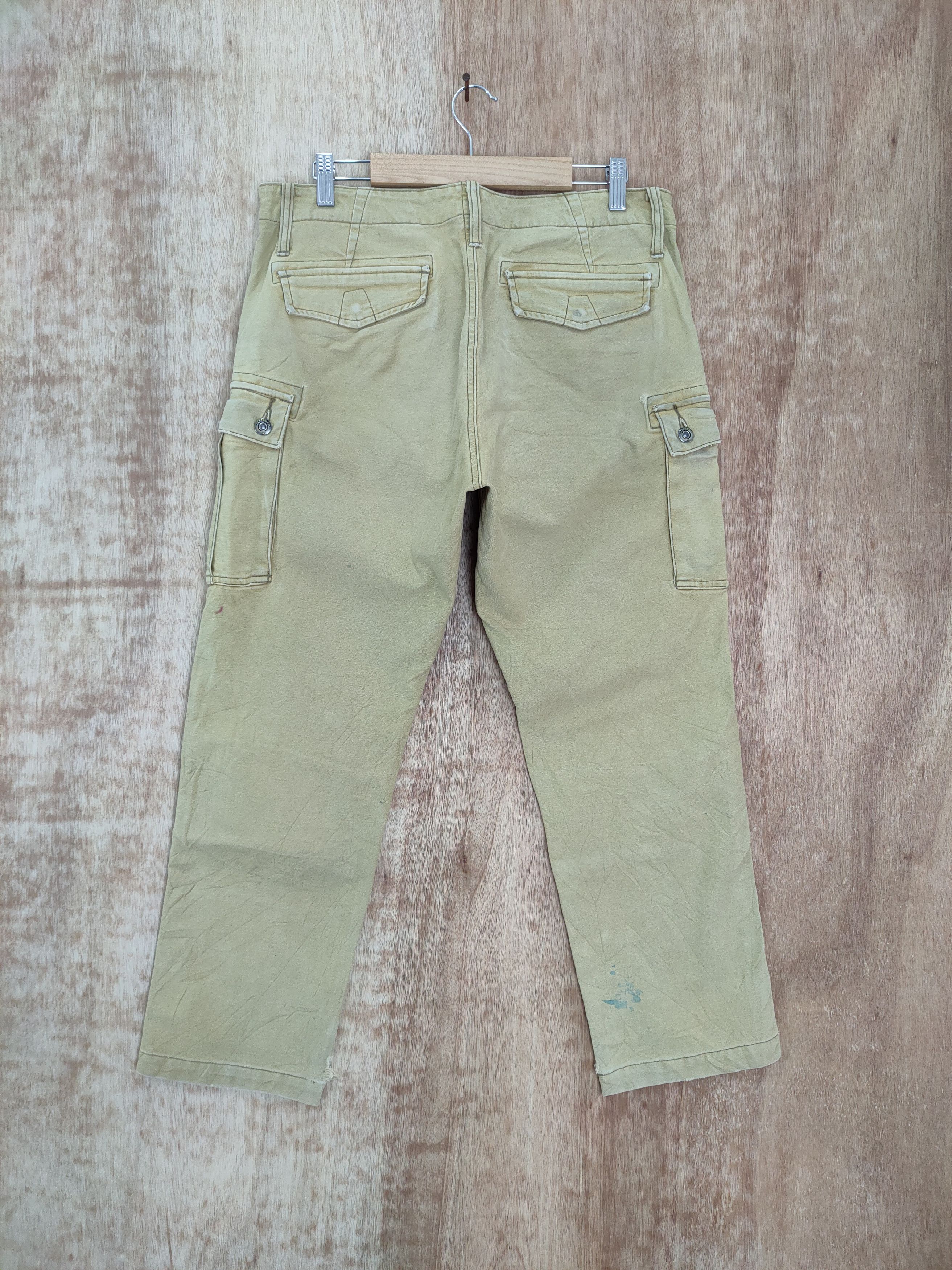 FRONTEER × Vintage VINTAGE IZ FRONTIER FADED PAINT CARGO PANTS Size US 34 / EU 50 - 5 Thumbnail