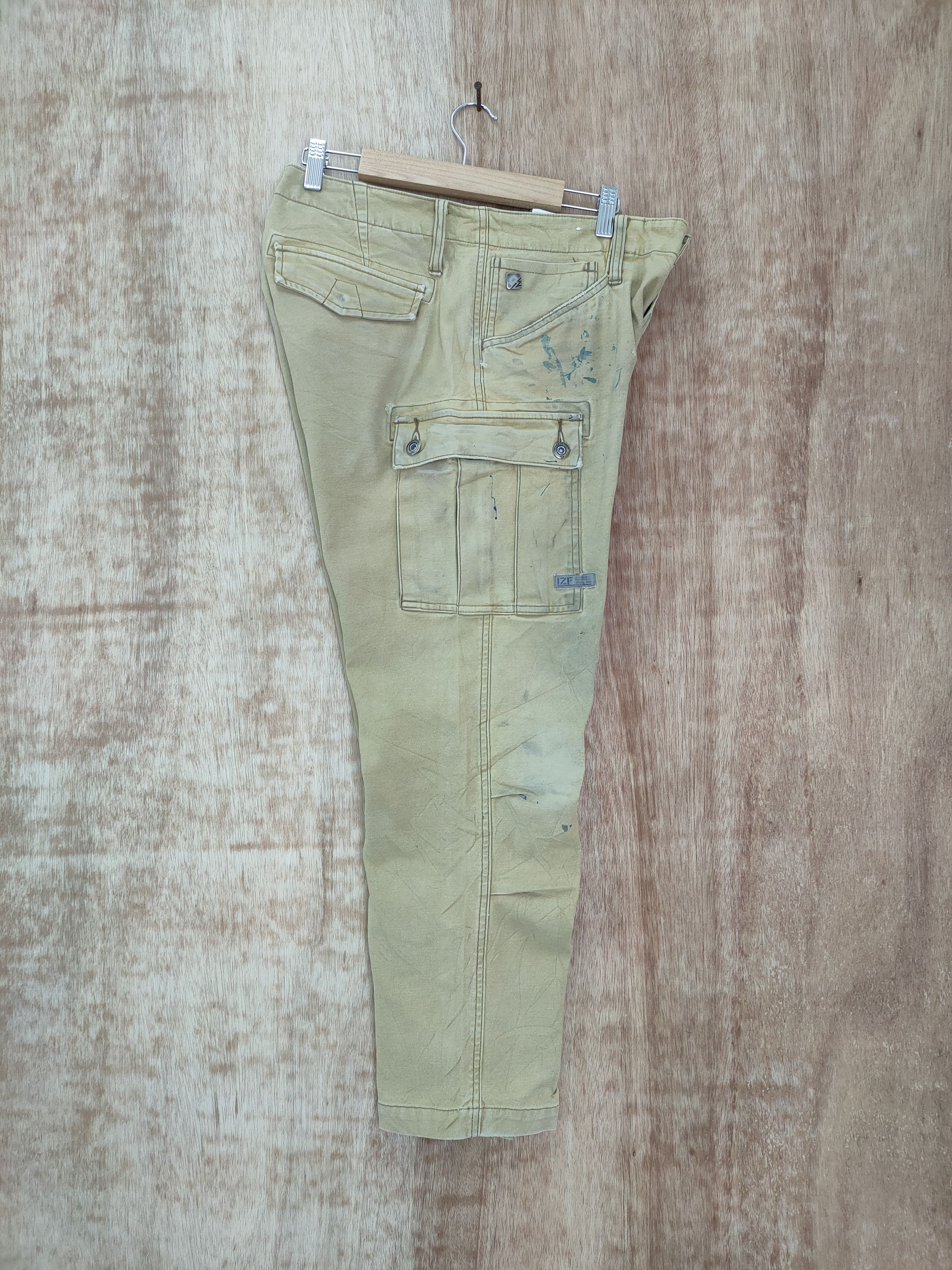 FRONTEER × Vintage VINTAGE IZ FRONTIER FADED PAINT CARGO PANTS Size US 34 / EU 50 - 4 Thumbnail