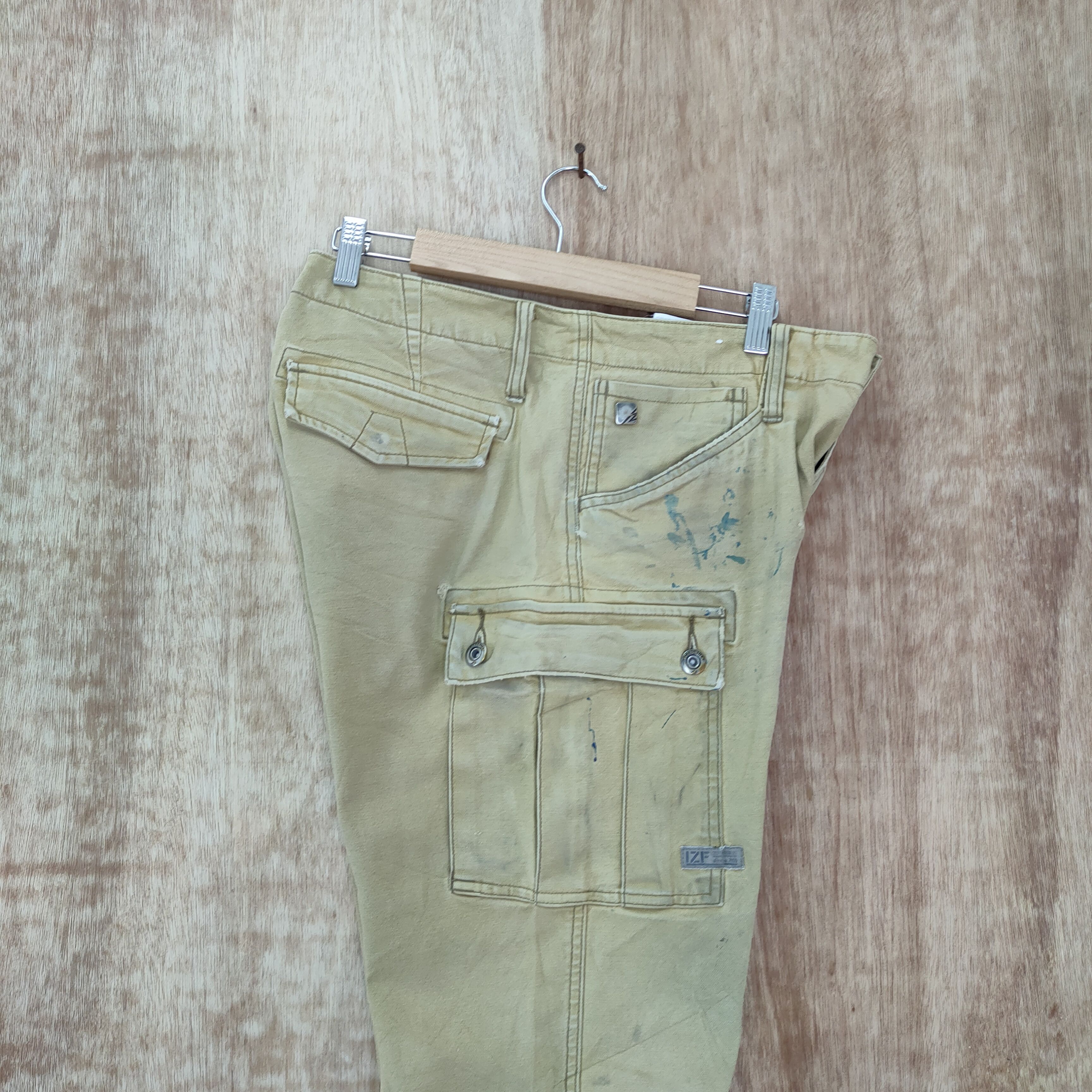 FRONTEER × Vintage VINTAGE IZ FRONTIER FADED PAINT CARGO PANTS Size US 34 / EU 50 - 13 Thumbnail