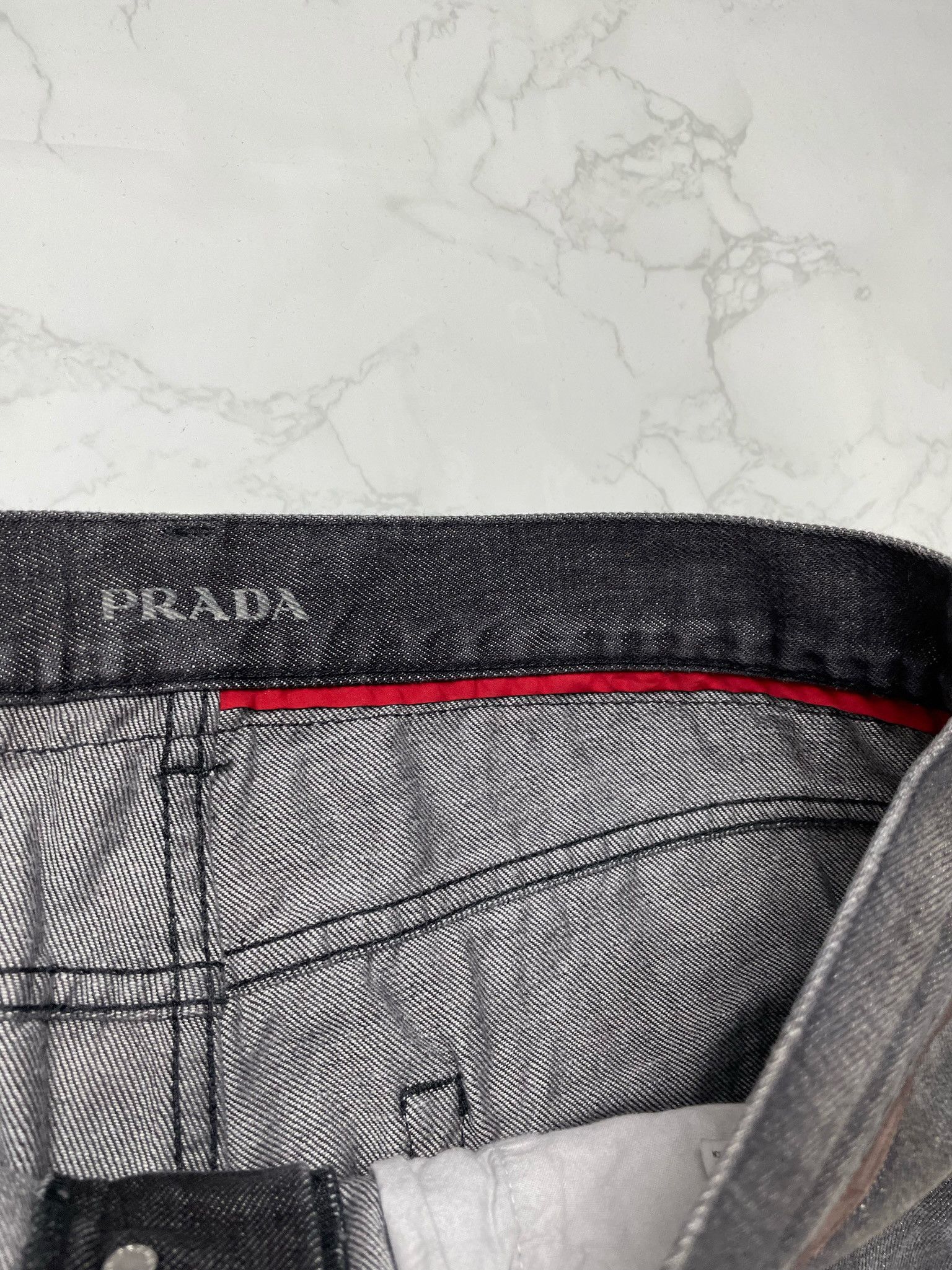 Prada Prada Black Denim Straight Jeans Size US 36 / EU 52 - 10 Thumbnail