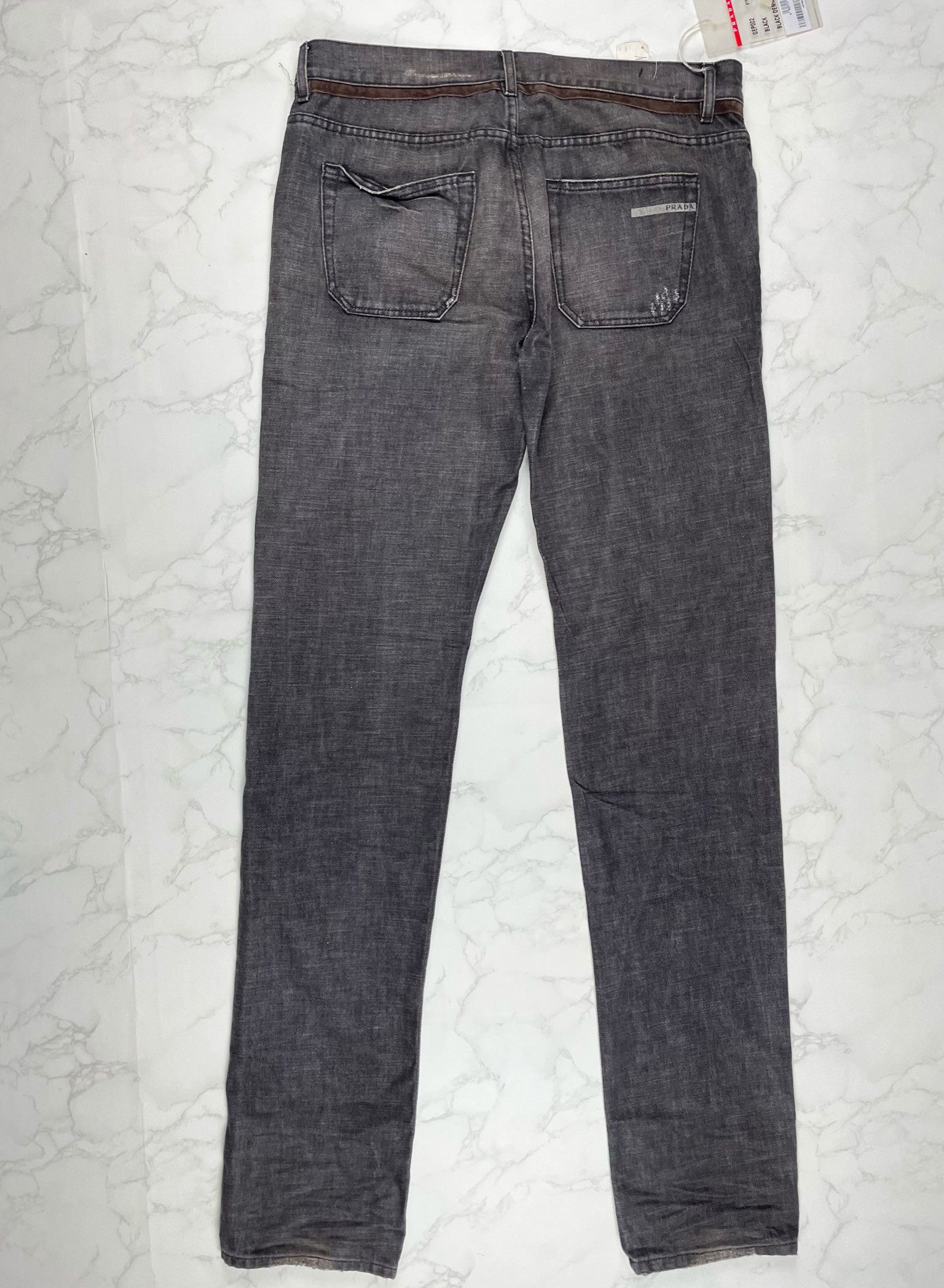 Prada Prada Black Denim Straight Jeans Size US 36 / EU 52 - 12 Thumbnail