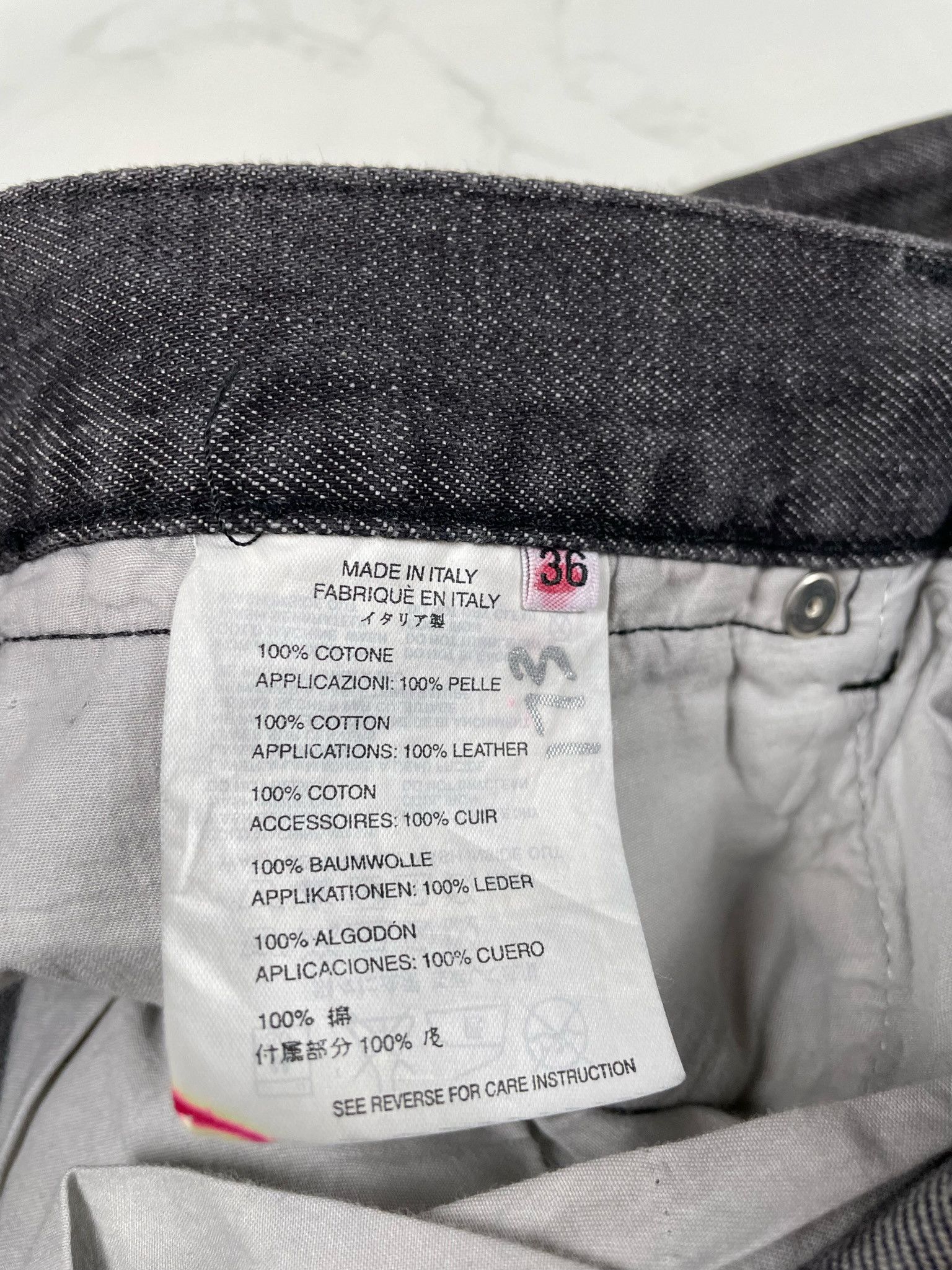 Prada Prada Black Denim Straight Jeans Size US 36 / EU 52 - 11 Thumbnail