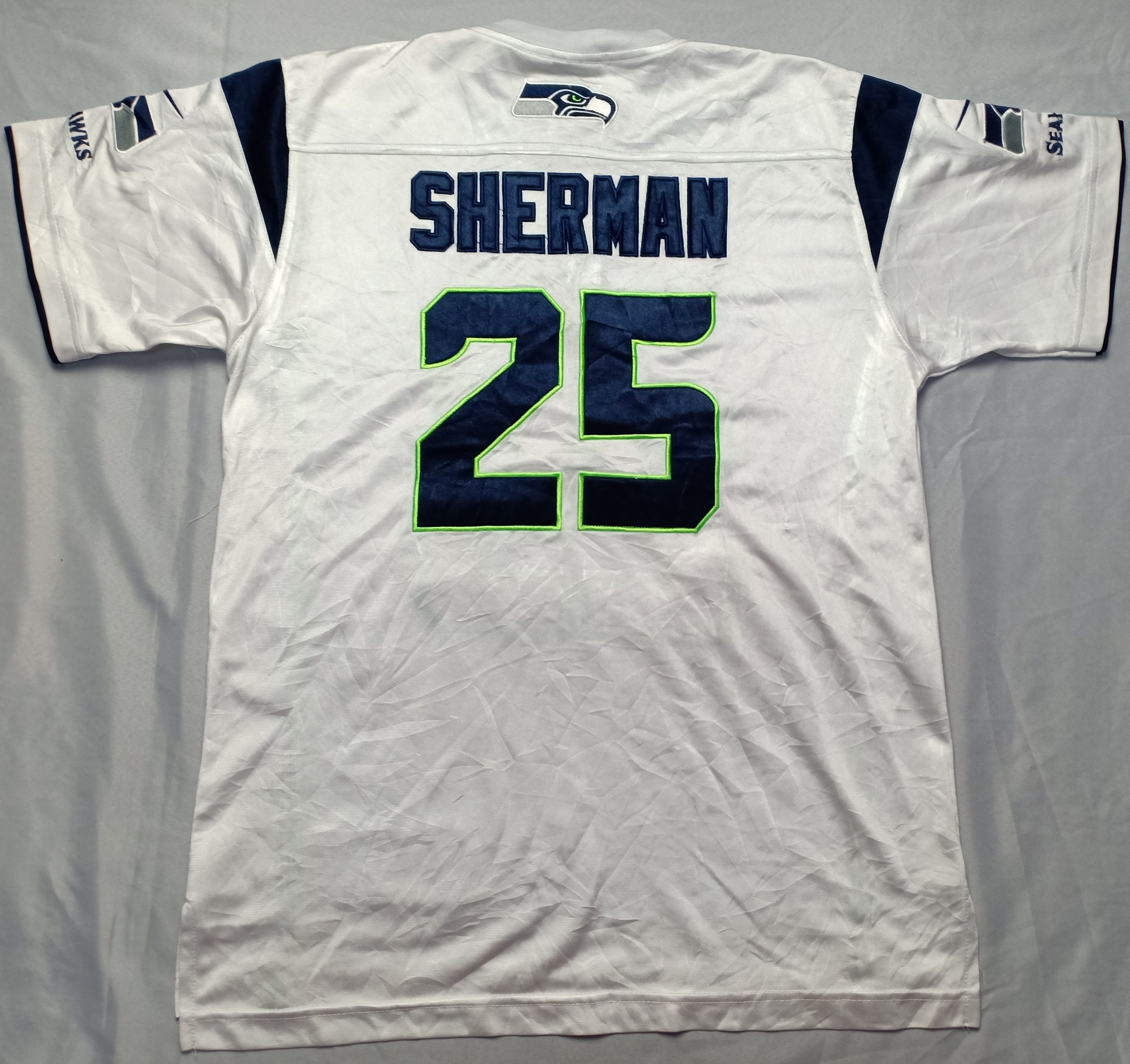 NFL Vintage Limited Rare Seahawks Sherman NO 25 NFL Jersey Size US L / EU 52-54 / 3 - 9 Thumbnail