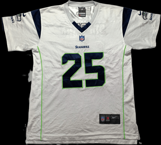 NFL Vintage Limited Rare Seahawks Sherman NO 25 NFL Jersey Size US L / EU 52-54 / 3 - 1 Thumbnail