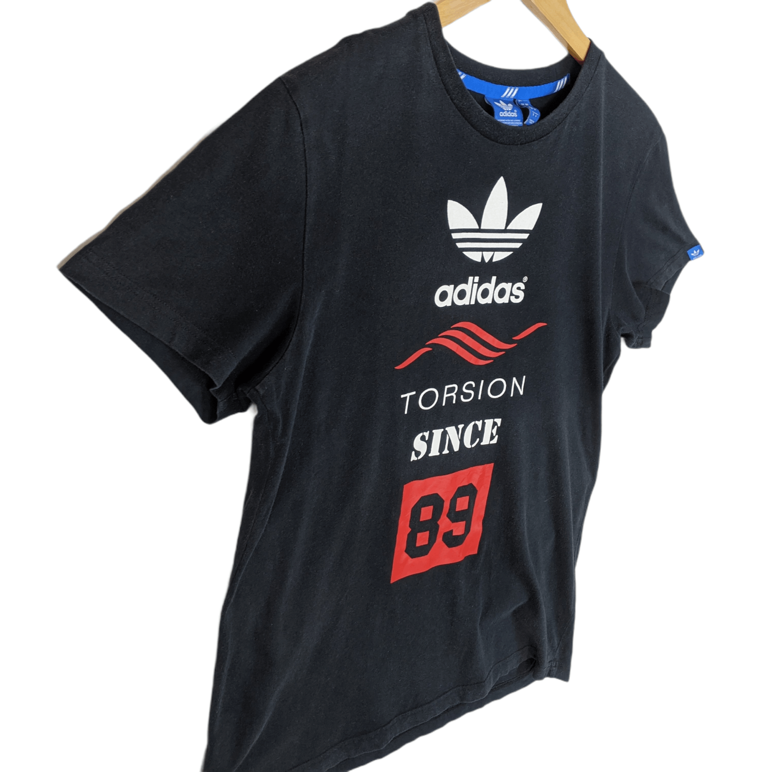 Adidas ADIDAS Trefoil Torsion Big Logo T-Shirt Size US L / EU 52-54 / 3 - 4 Thumbnail