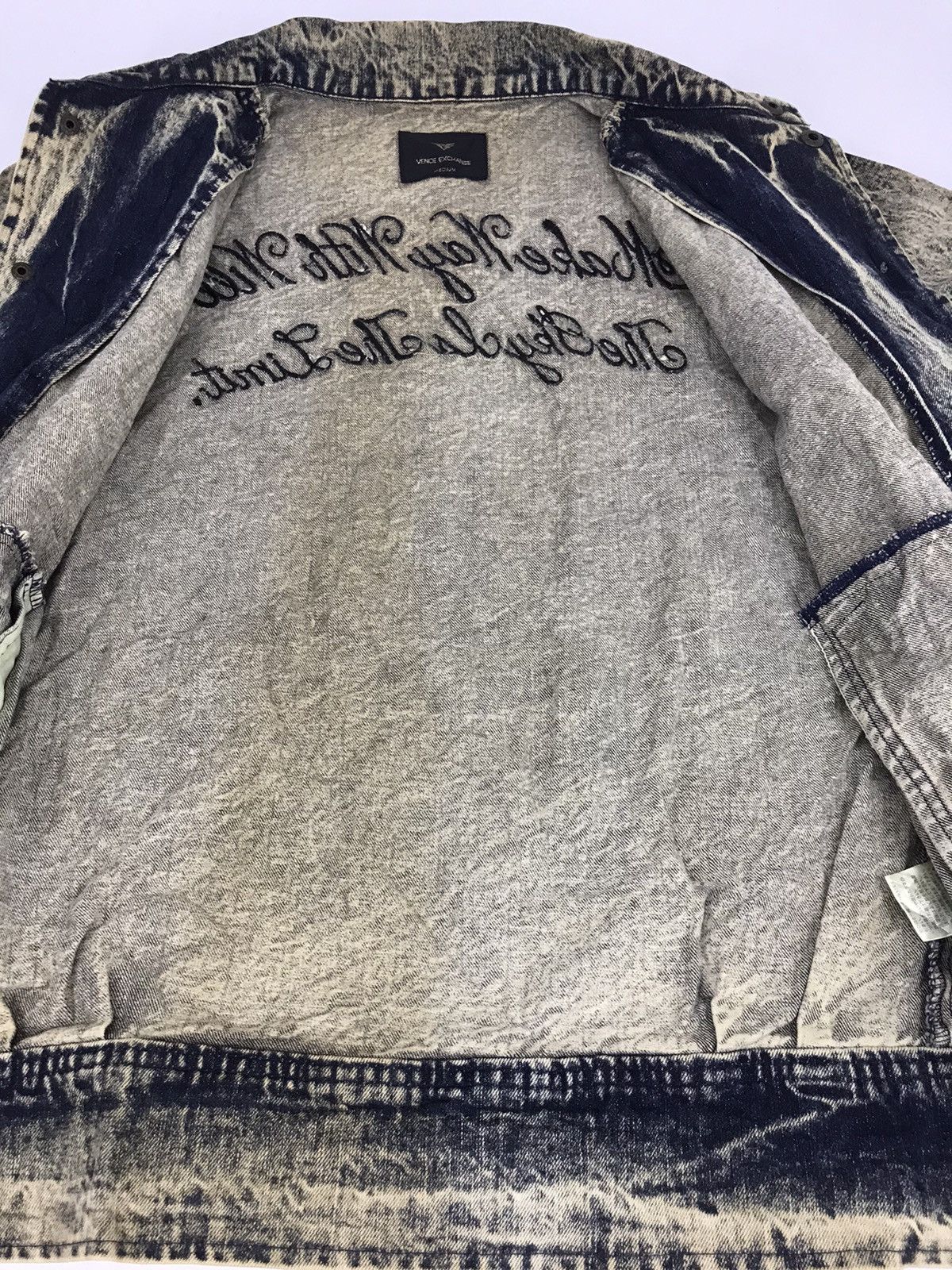 Japanese Brand Vintage Vence Exchange Acid Wash Jeans Denim Jacket Trucker Size US M / EU 48-50 / 2 - 5 Thumbnail