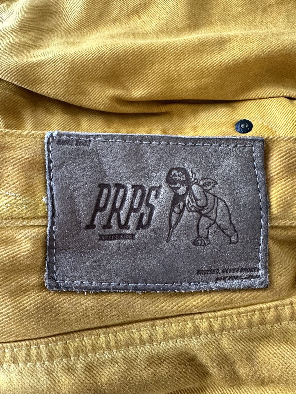 Prps 40/46 2007ss - Archive PRPS mustard denim jeans Size US 40 / EU 56 - 14 Thumbnail