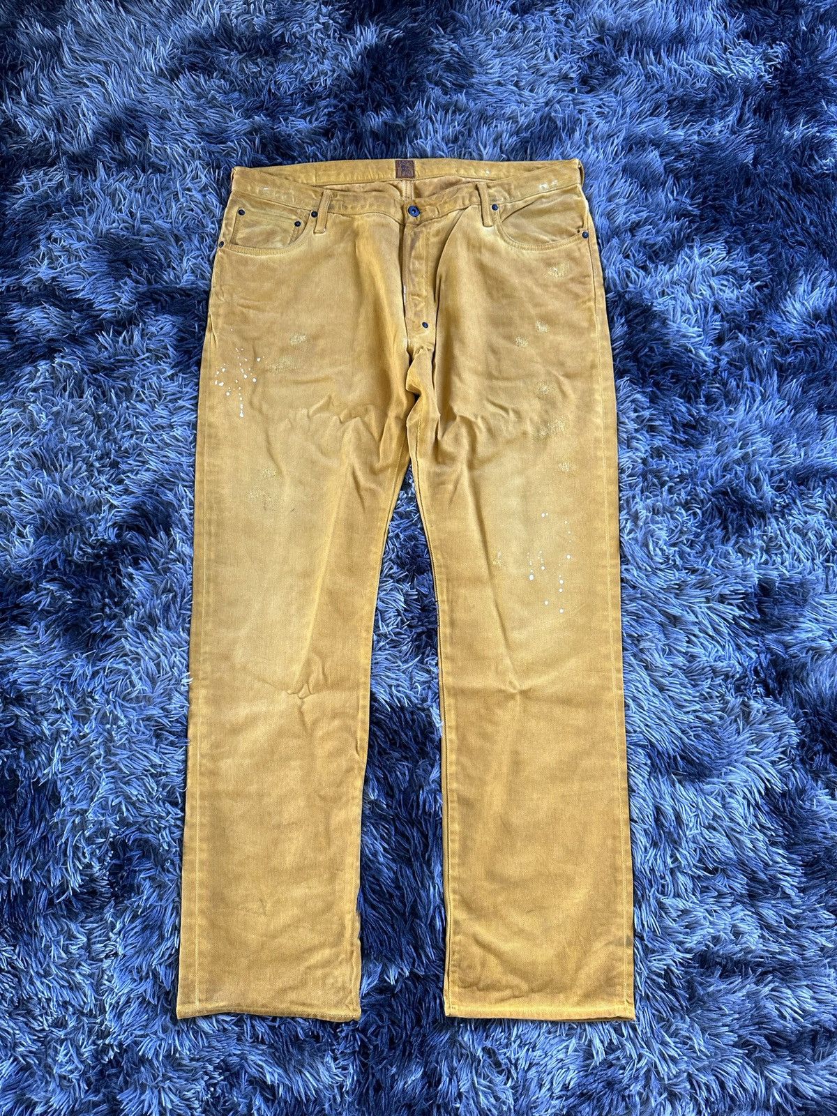 Prps 40/46 2007ss - Archive PRPS mustard denim jeans Size US 40 / EU 56 - 16 Thumbnail