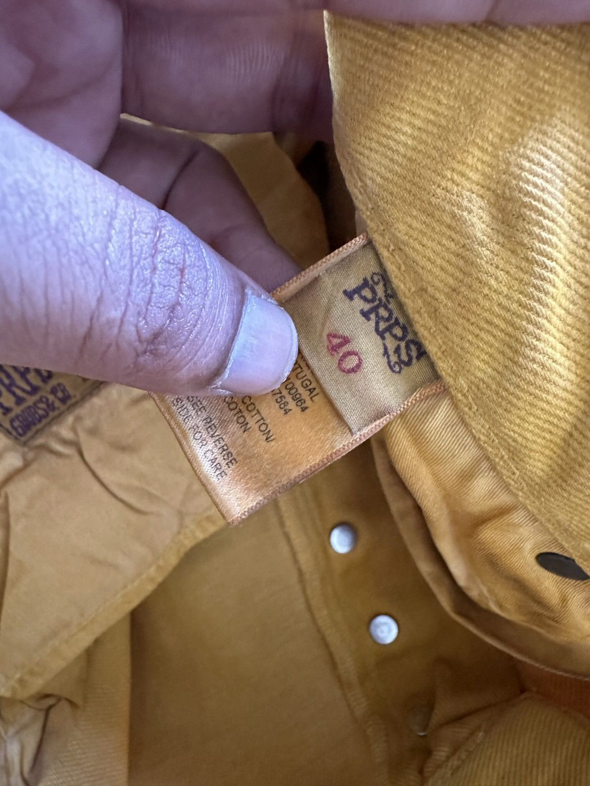Prps 40/46 2007ss - Archive PRPS mustard denim jeans Size US 40 / EU 56 - 11 Thumbnail