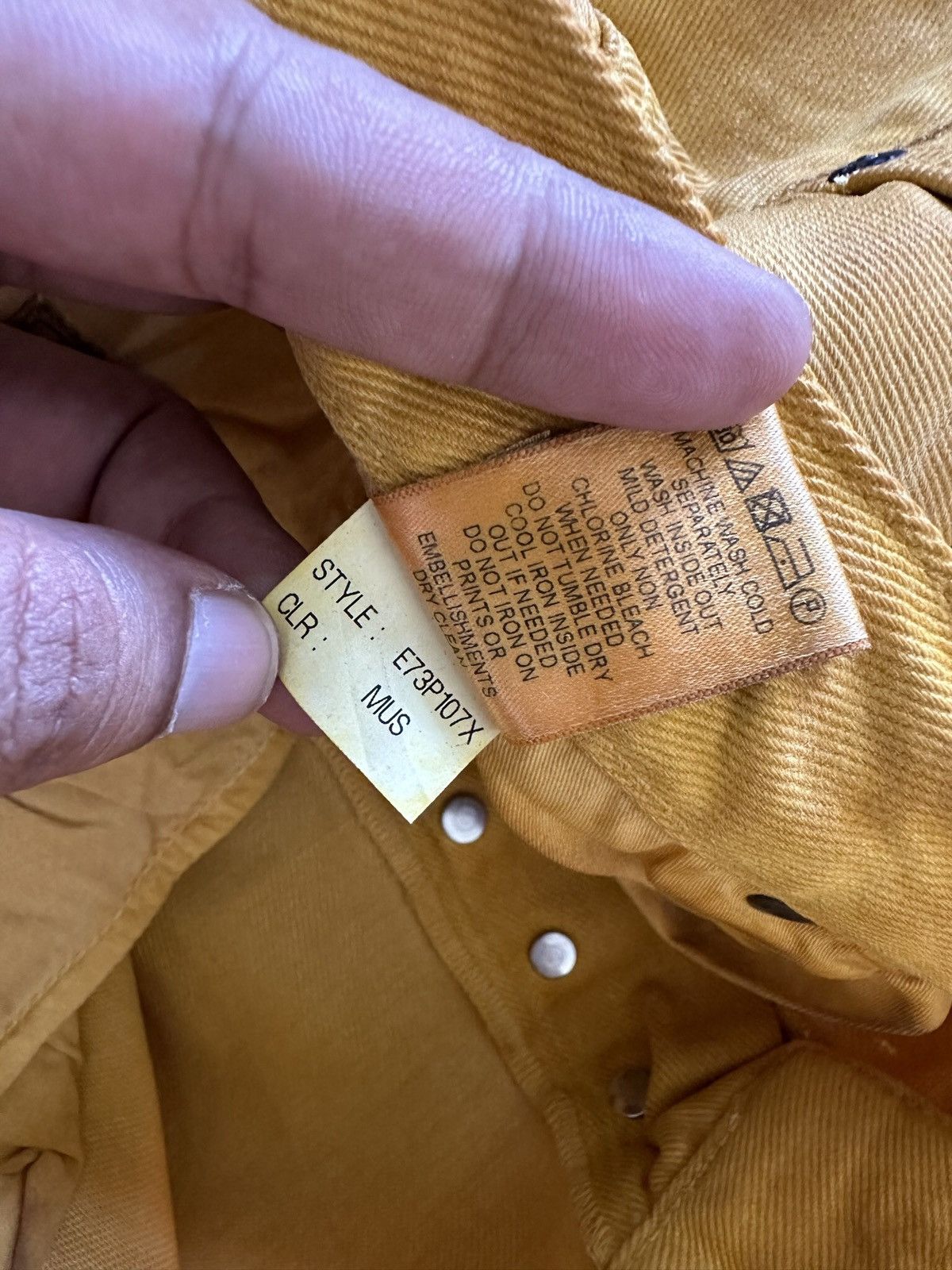 Prps 40/46 2007ss - Archive PRPS mustard denim jeans Size US 40 / EU 56 - 9 Thumbnail