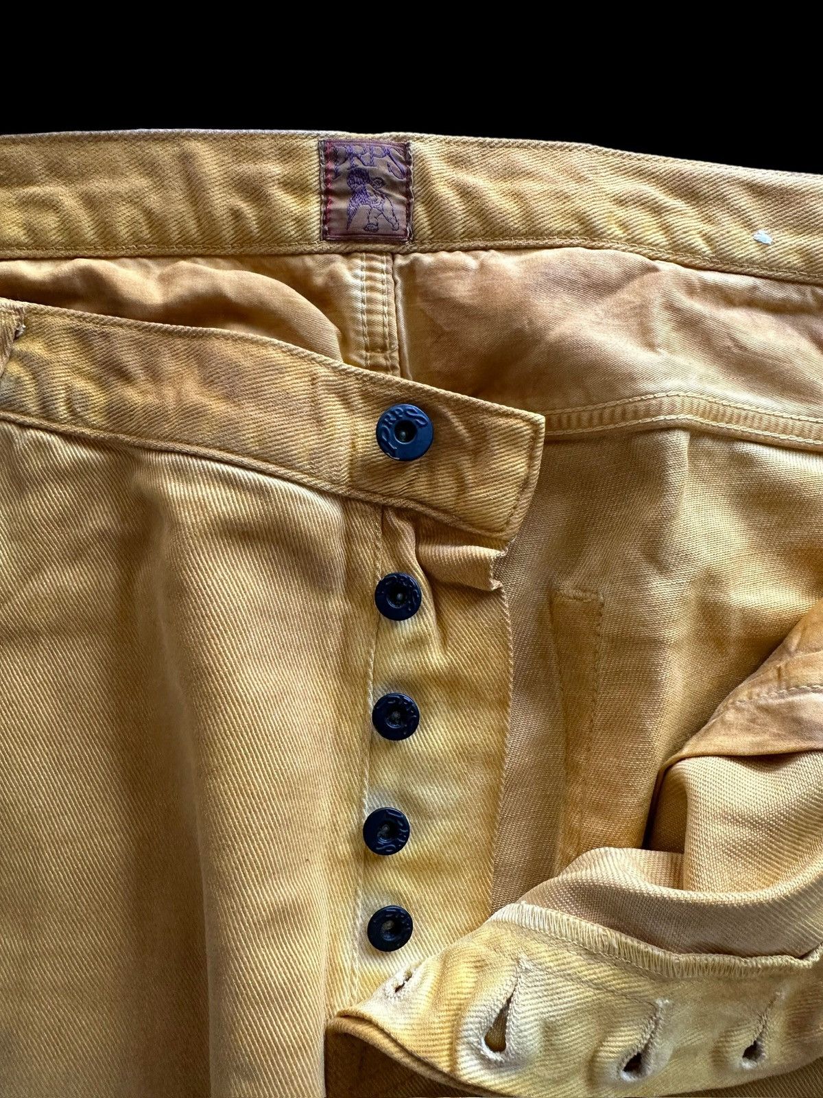 Prps 40/46 2007ss - Archive PRPS mustard denim jeans Size US 40 / EU 56 - 7 Thumbnail