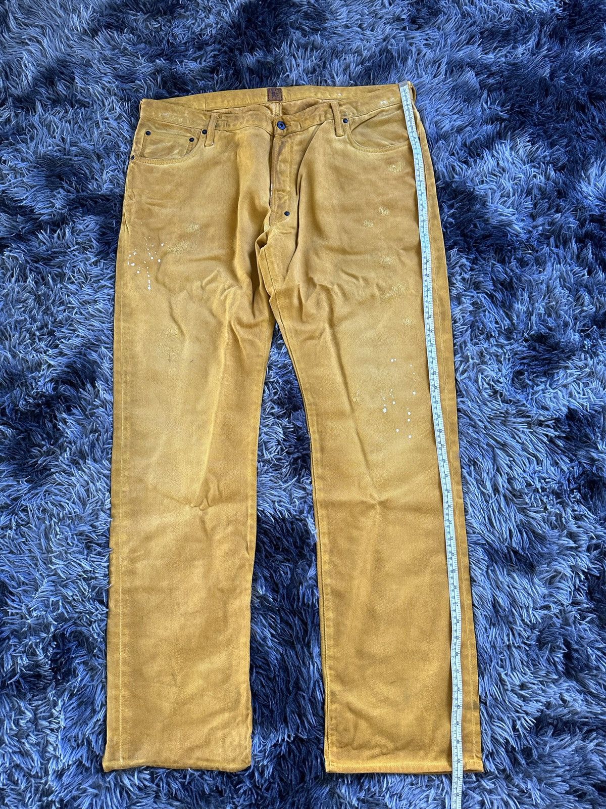 Prps 40/46 2007ss - Archive PRPS mustard denim jeans Size US 40 / EU 56 - 18 Thumbnail