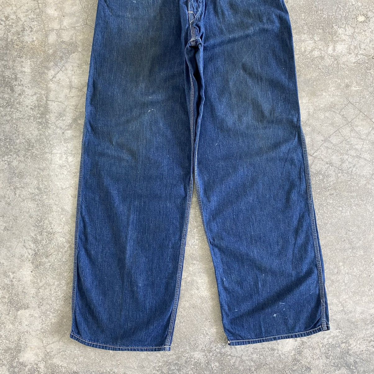 Vintage Evis Evisu Cinch Back Baggy Work Jeans