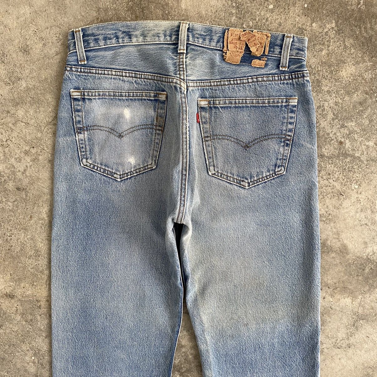 Levi's × Vintage Size 32x26 Vintage 80’s Levi's 501 Stonewashed Ripped Jeans Size US 32 / EU 48 - 13 Thumbnail