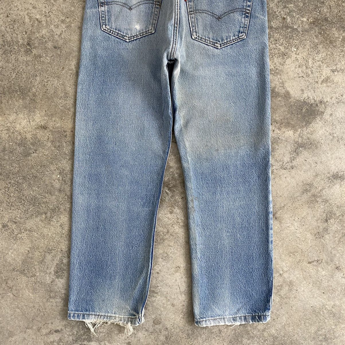 Levi's × Vintage Size 32x26 Vintage 80’s Levi's 501 Stonewashed Ripped Jeans Size US 32 / EU 48 - 14 Thumbnail