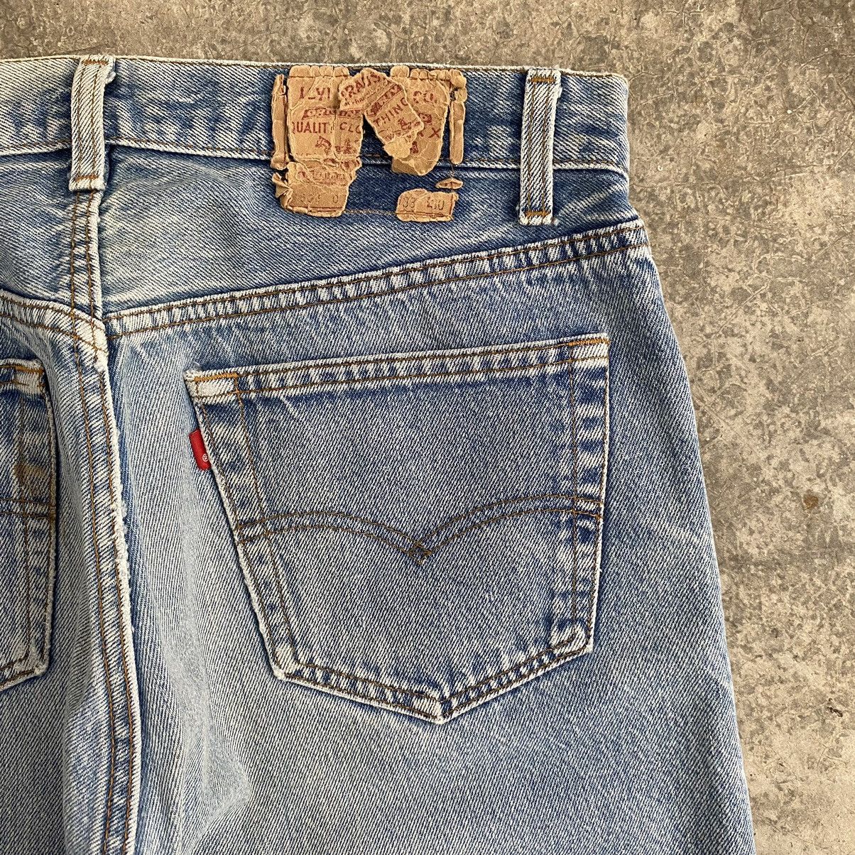 Levi's × Vintage Size 32x26 Vintage 80’s Levi's 501 Stonewashed Ripped Jeans Size US 32 / EU 48 - 20 Thumbnail
