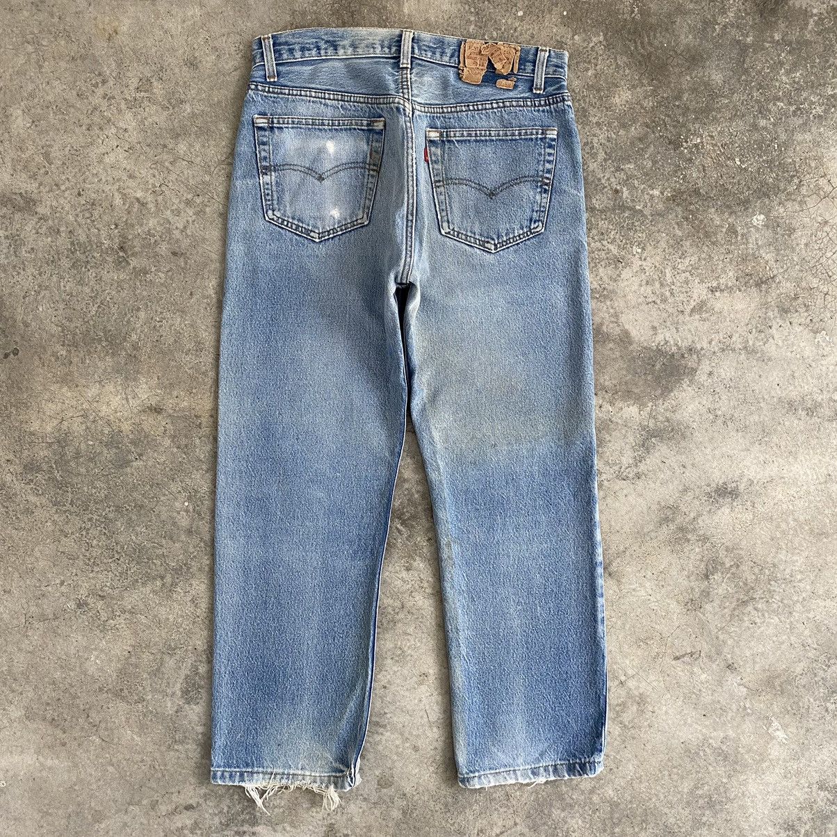 Levi's × Vintage Size 32x26 Vintage 80’s Levi's 501 Stonewashed Ripped Jeans Size US 32 / EU 48 - 12 Thumbnail
